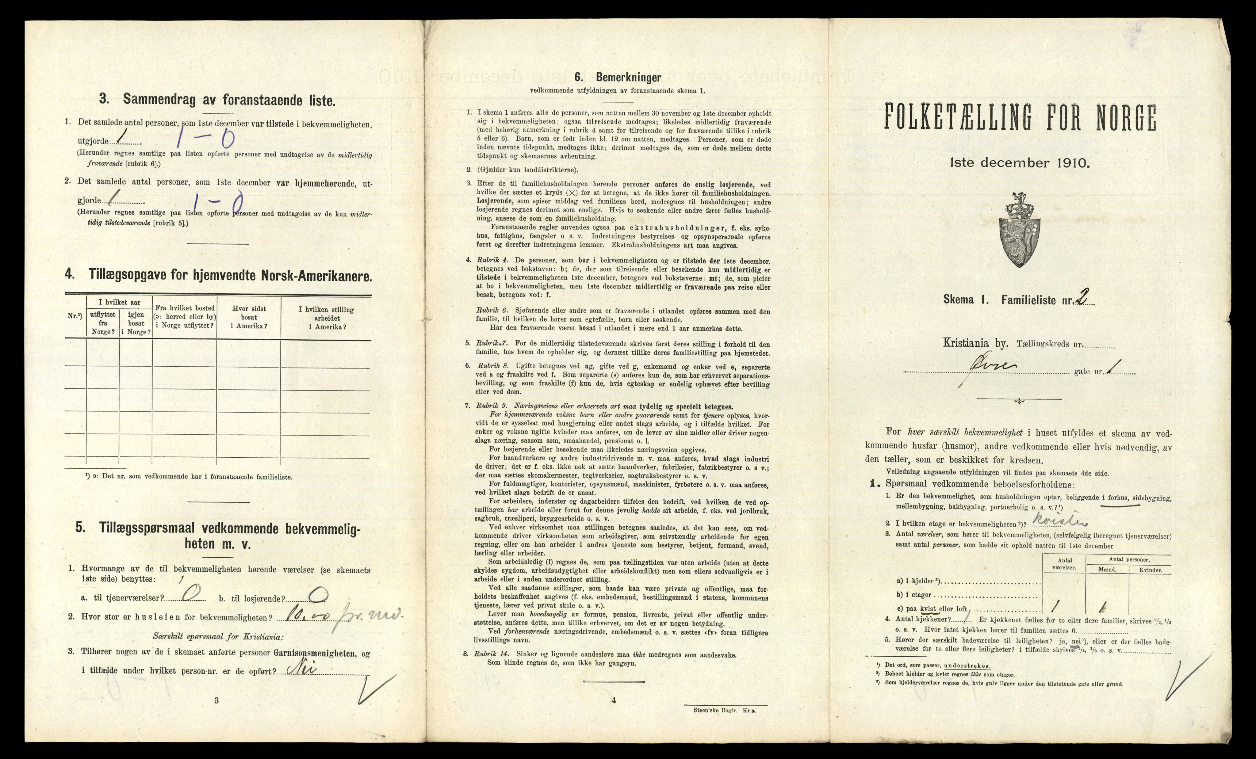 RA, 1910 census for Kristiania, 1910, p. 124725