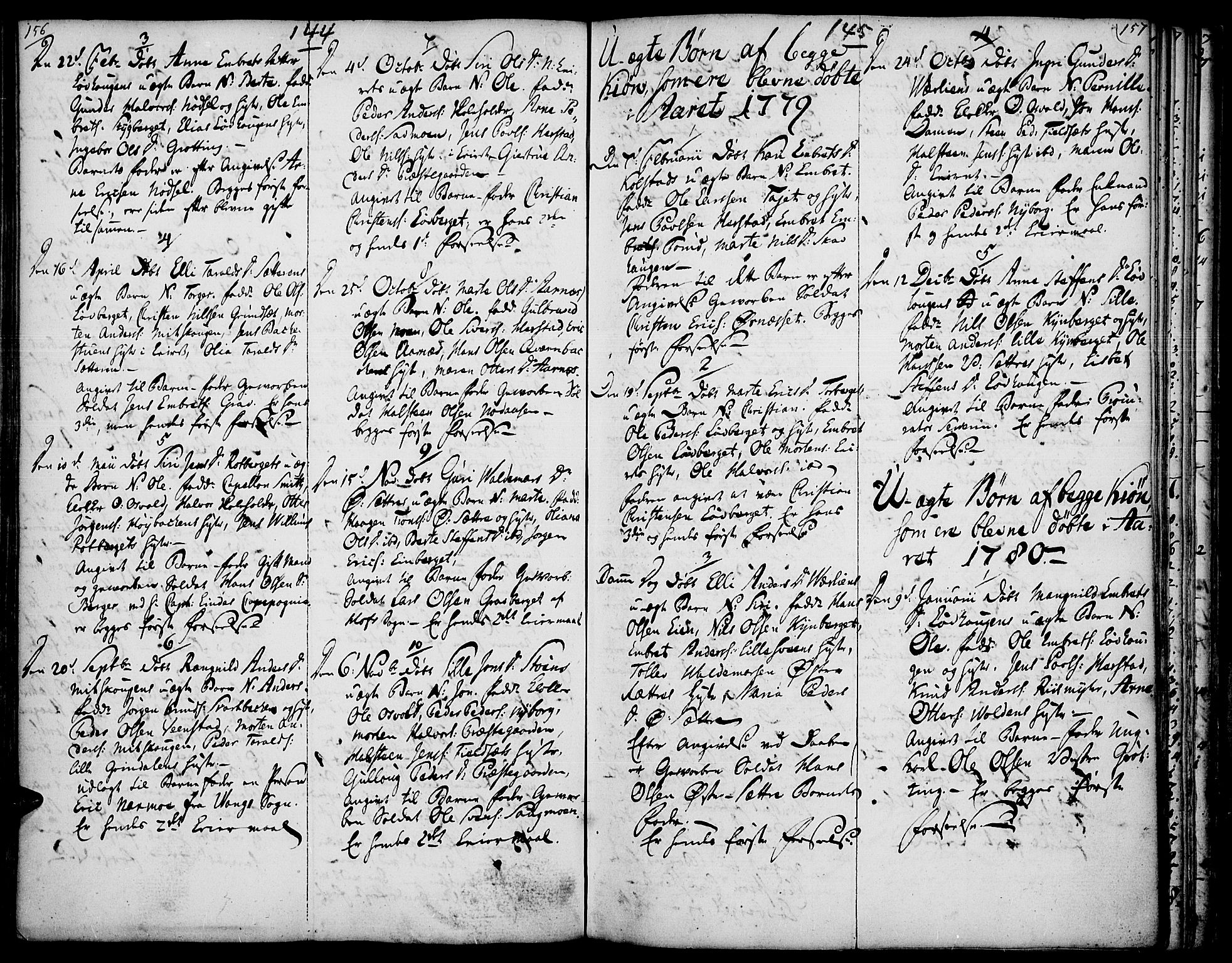 Elverum prestekontor, SAH/PREST-044/H/Ha/Haa/L0005: Parish register (official) no. 5, 1777-1793, p. 144-145