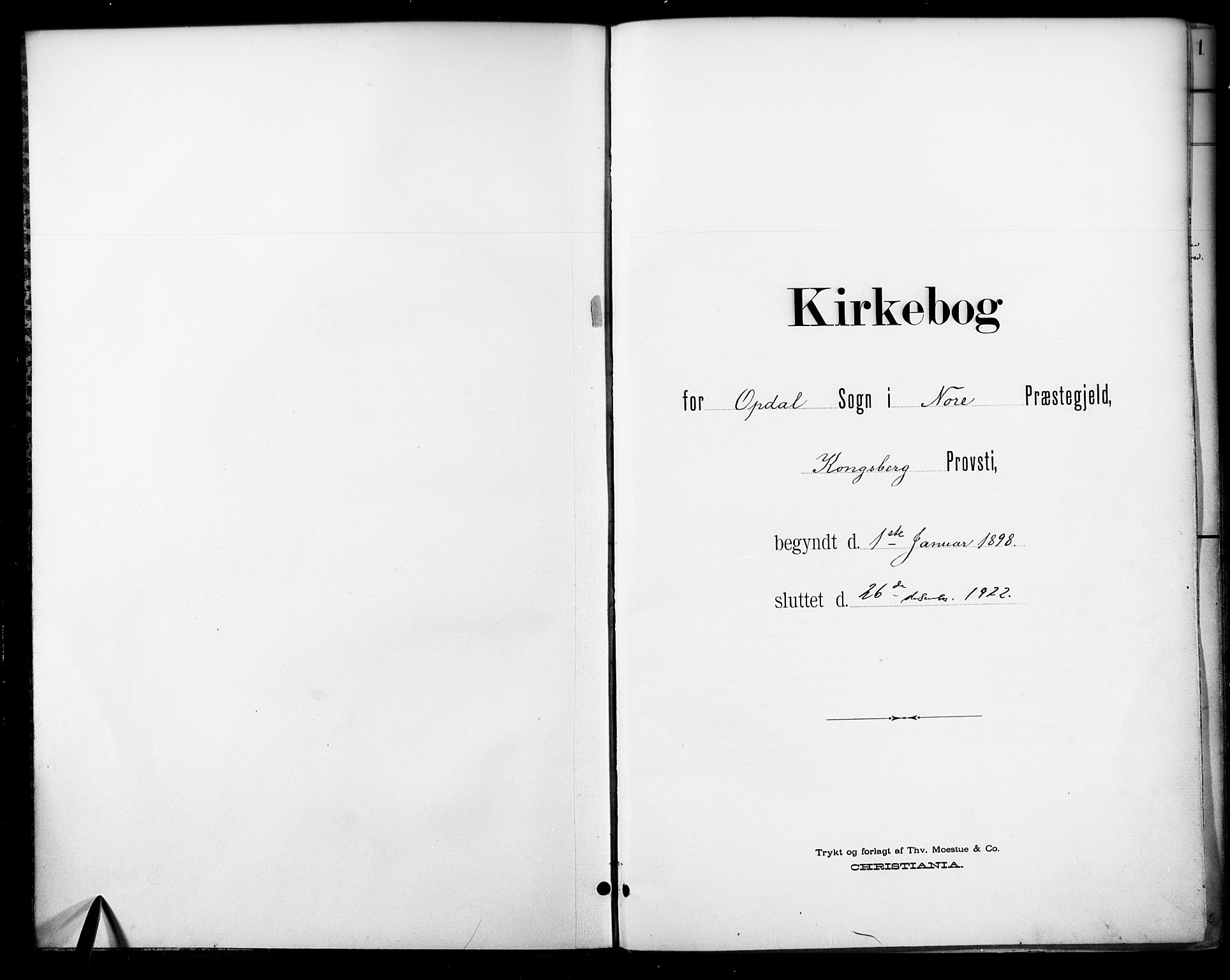 Nore kirkebøker, AV/SAKO-A-238/F/Fc/L0005: Parish register (official) no. III 5, 1898-1922