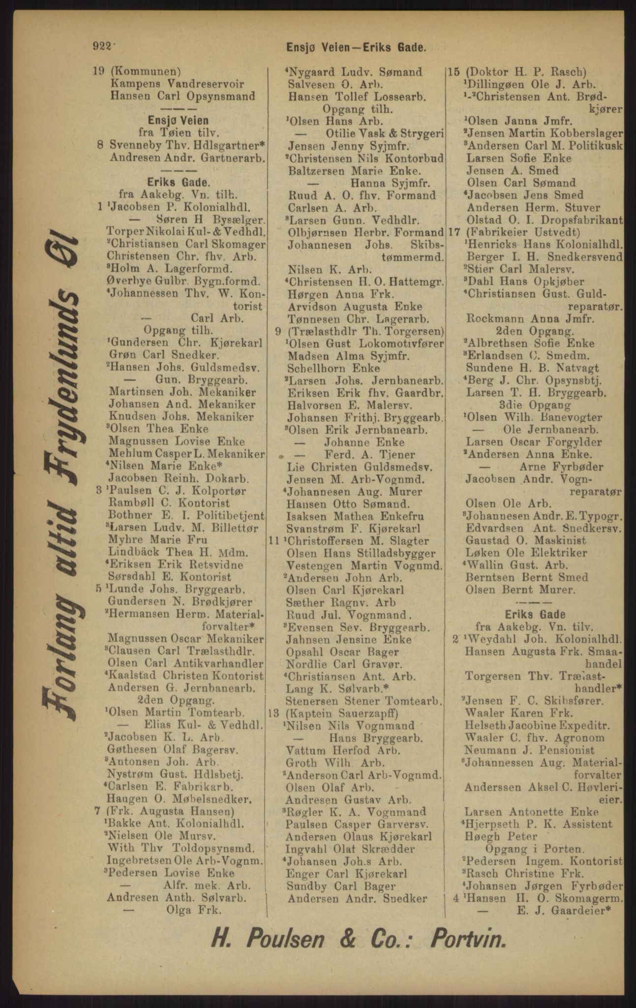 Kristiania/Oslo adressebok, PUBL/-, 1902, p. 922