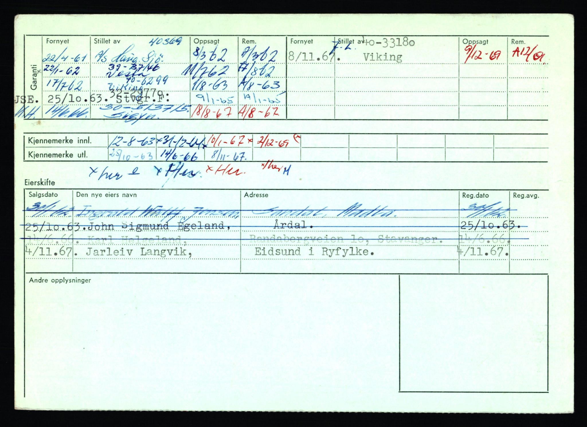 Stavanger trafikkstasjon, AV/SAST-A-101942/0/F/L0065: L-65400 - L-67649, 1930-1971, p. 1854