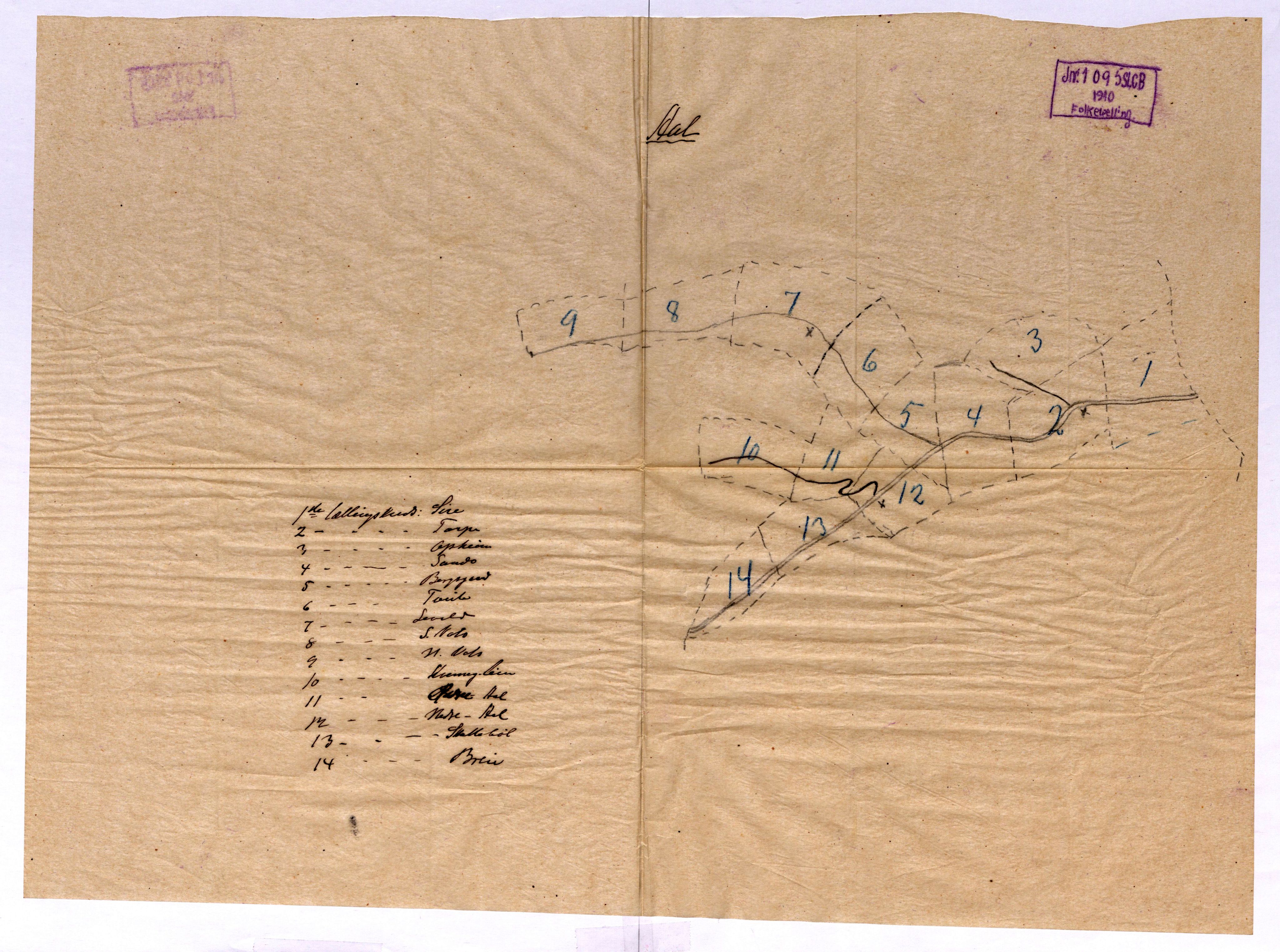 RA, 1910 census for Ål, 1910, p. 46