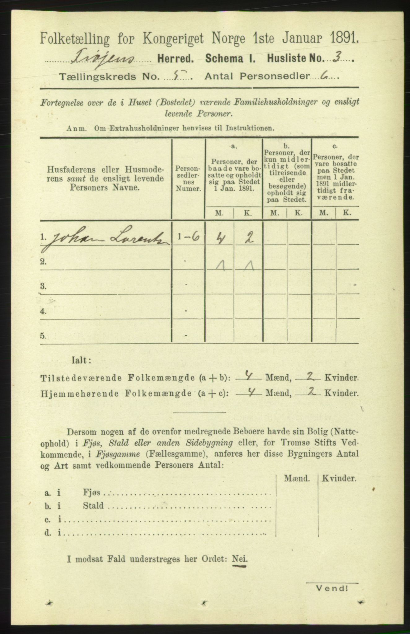 RA, 1891 census for 1619 Frøya, 1891, p. 3240