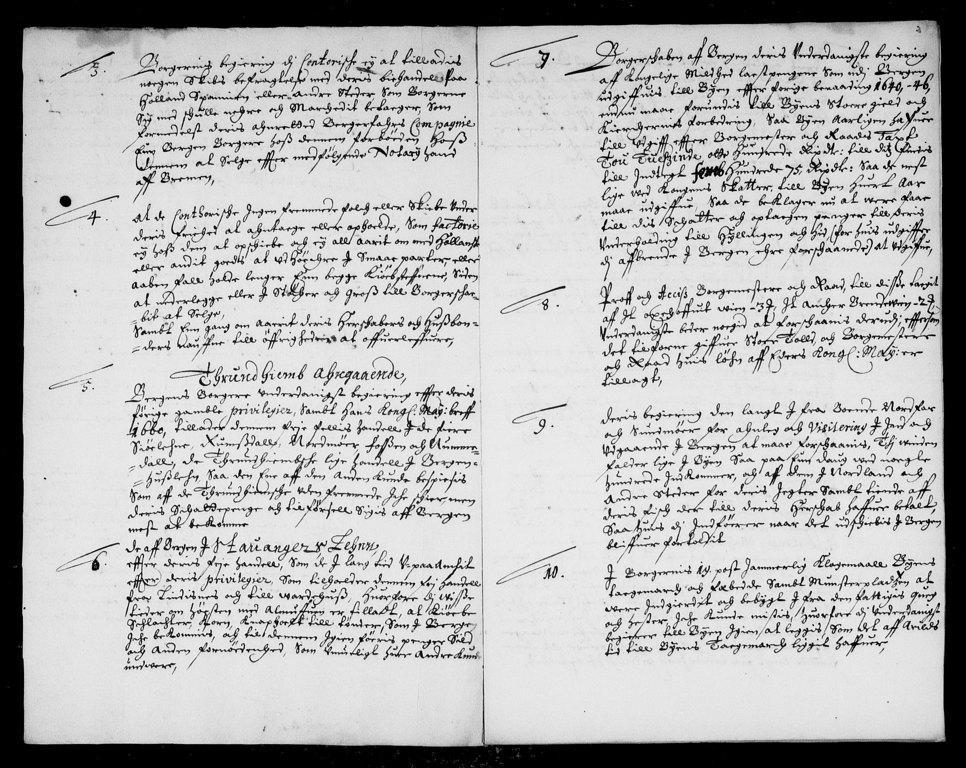 Danske Kanselli, Skapsaker, AV/RA-EA-4061/F/L0055: Skap 14, pakke 18A-18B, litra Ø, 1607-1704, p. 21