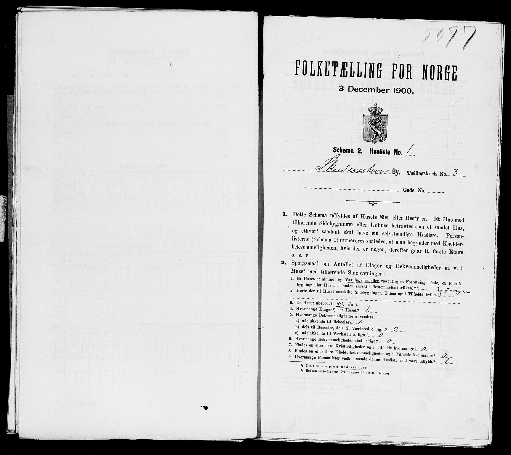 SAST, 1900 census for Skudeneshavn, 1900, p. 76