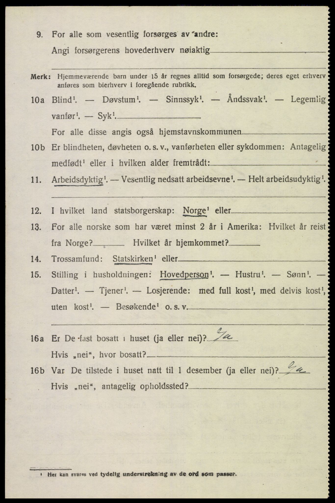 SAK, 1920 census for Laudal, 1920, p. 751