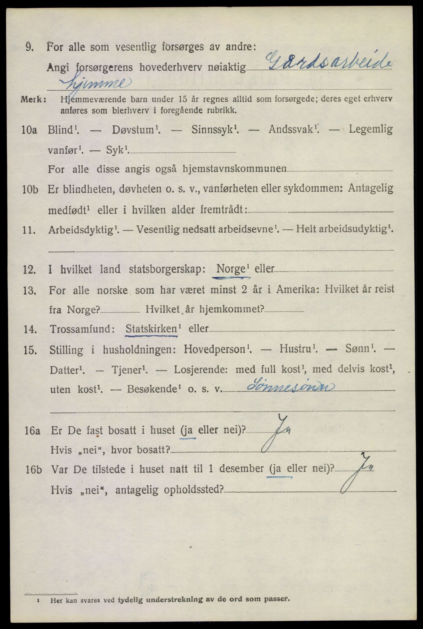 SAKO, 1920 census for Andebu, 1920, p. 2249