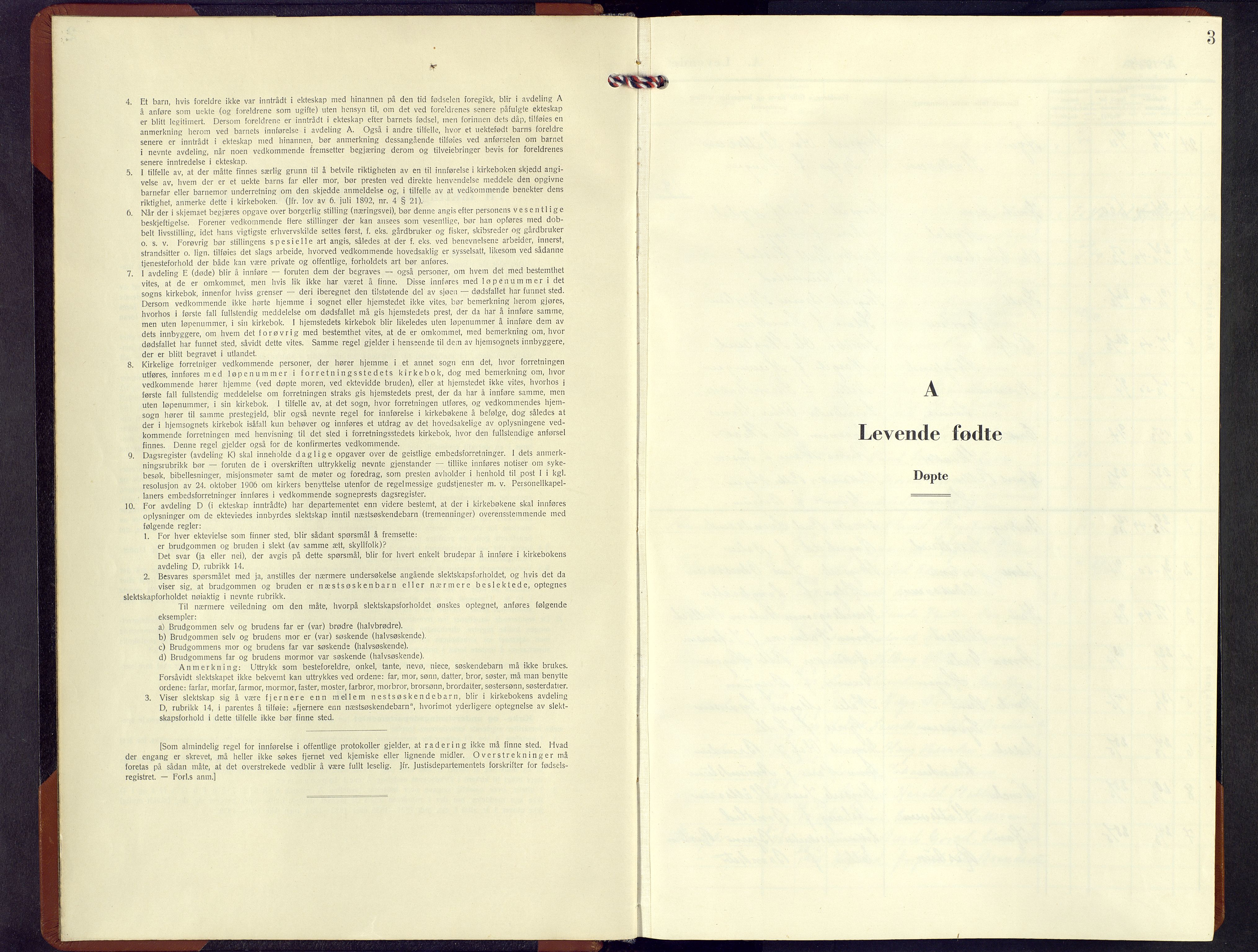 Søndre Land prestekontor, SAH/PREST-122/L/L0010: Parish register (copy) no. 10, 1949-1958, p. 3
