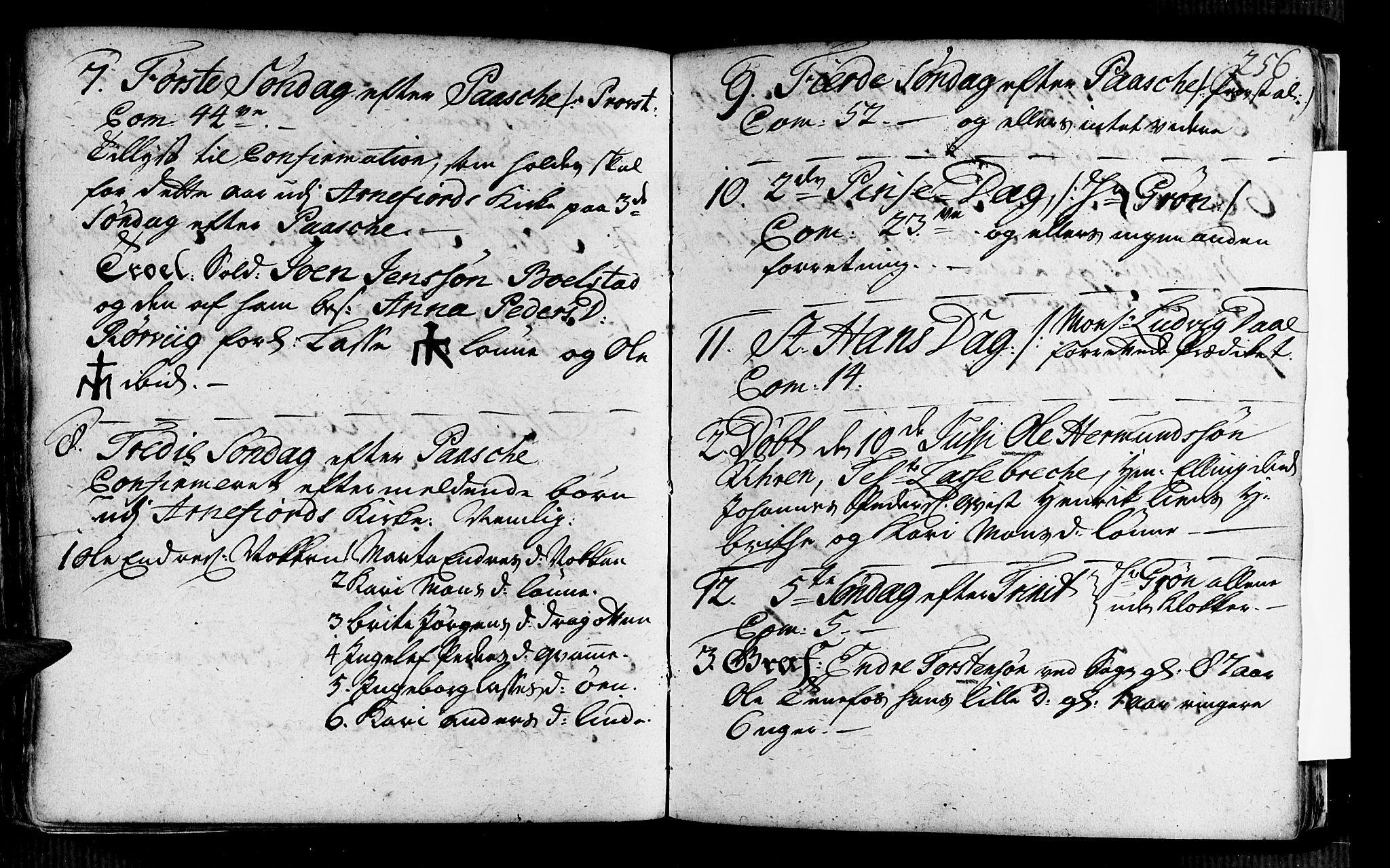 Vik sokneprestembete, AV/SAB-A-81501/H/Haa/Haaa/L0002: Parish register (official) no. A 2 / 4, 1740-1754, p. 256