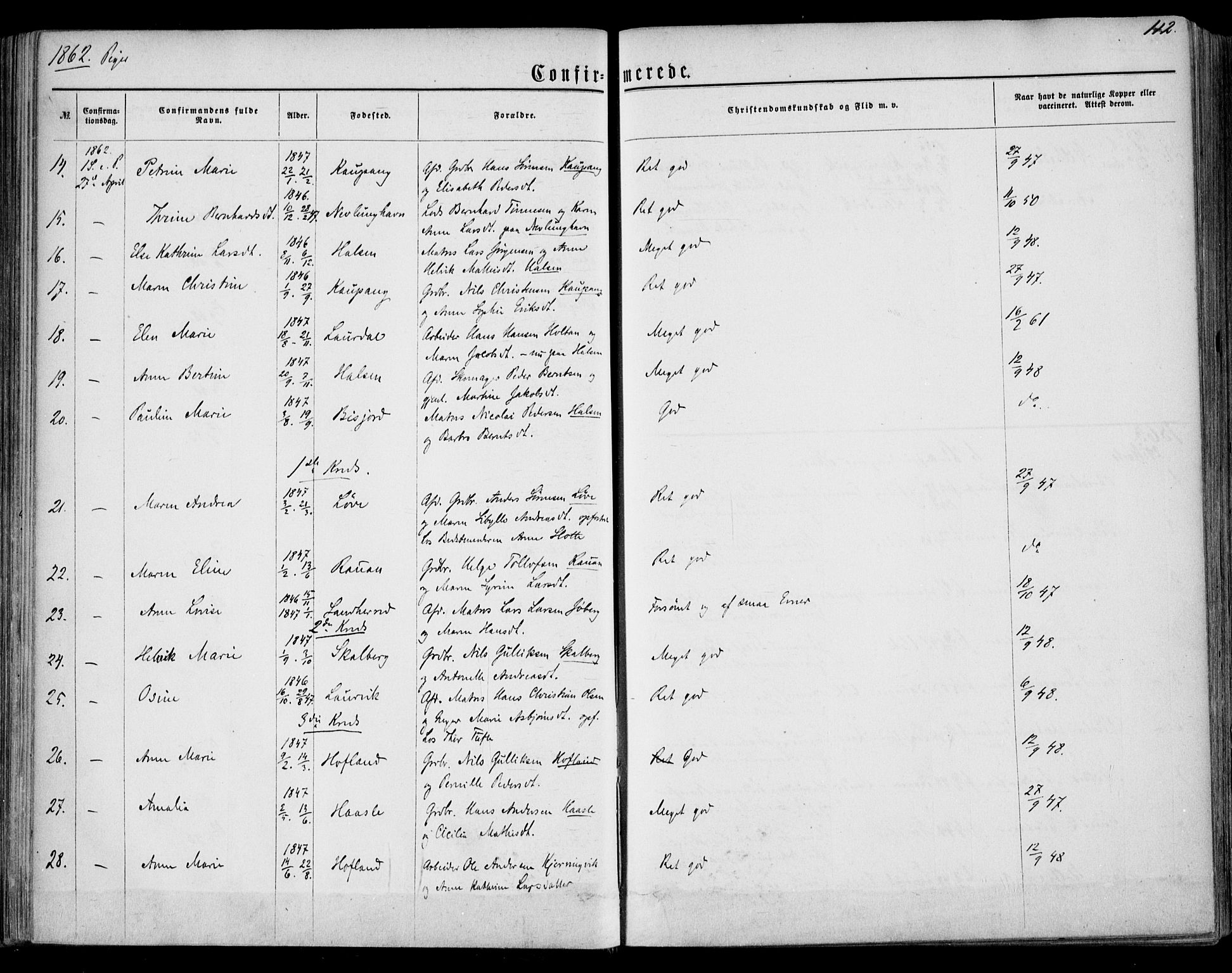Tjølling kirkebøker, SAKO/A-60/F/Fa/L0007: Parish register (official) no. 7, 1860-1876, p. 112