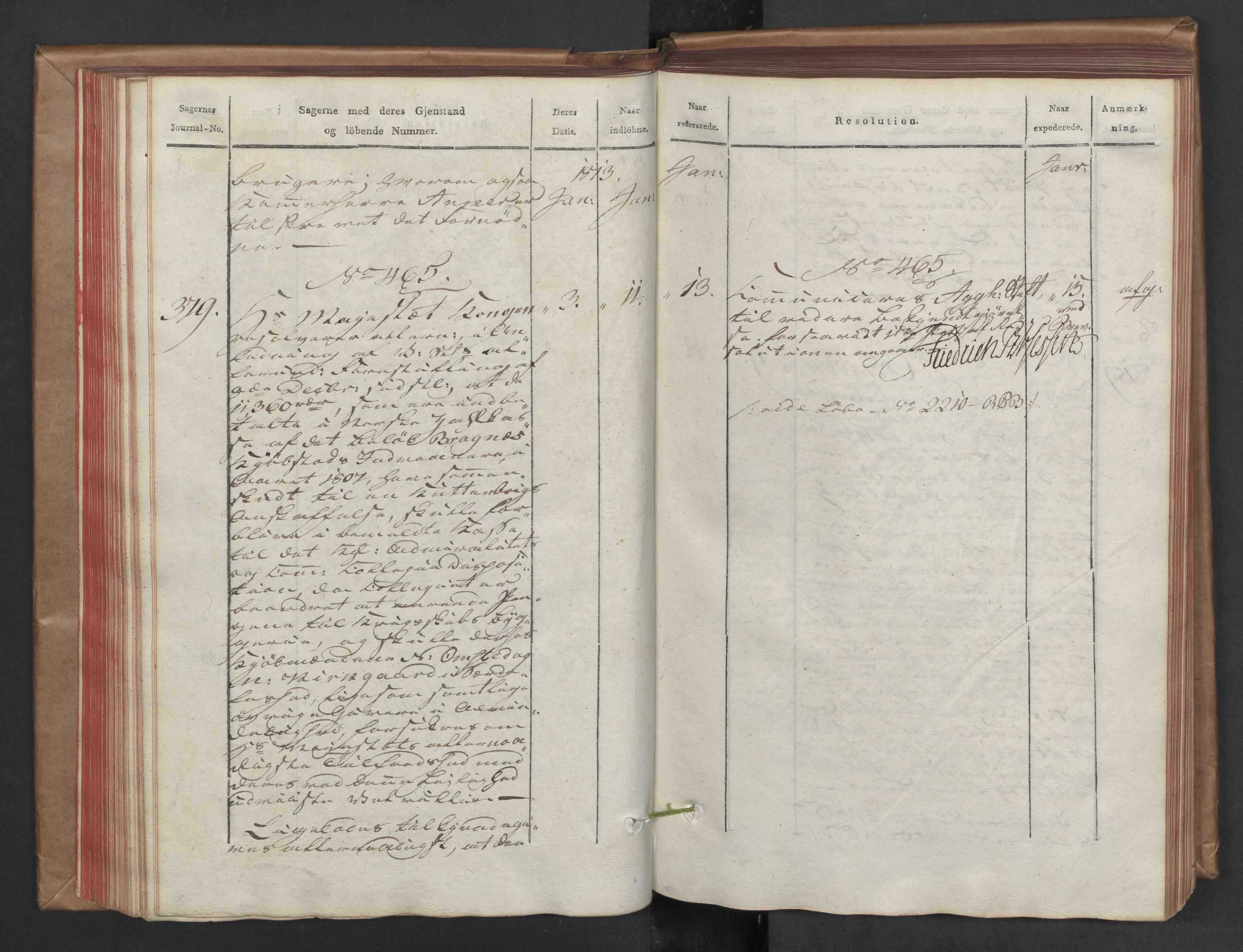 Stattholderembetet 1810-1814, 2. kontor (Kontor B), AV/RA-EA-5432/Aa/L0002: Kollegial referatprotokoll,  j.nr. 284-511,  l.nr. 328-639, 1812-1813, p. 98