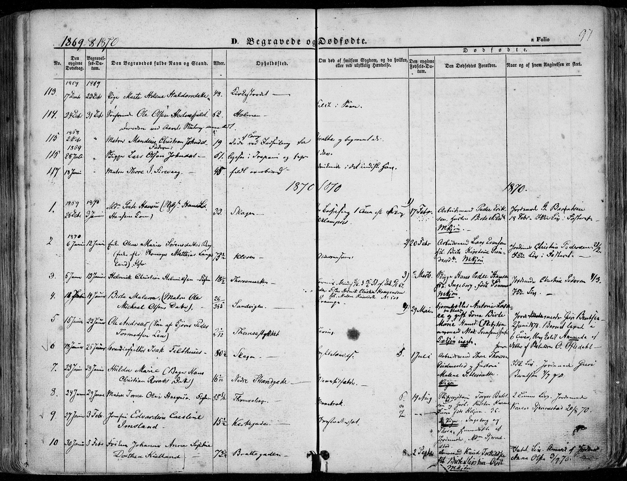 Domkirken sokneprestkontor, AV/SAST-A-101812/001/30/30BA/L0020: Parish register (official) no. A 19, 1858-1877, p. 97