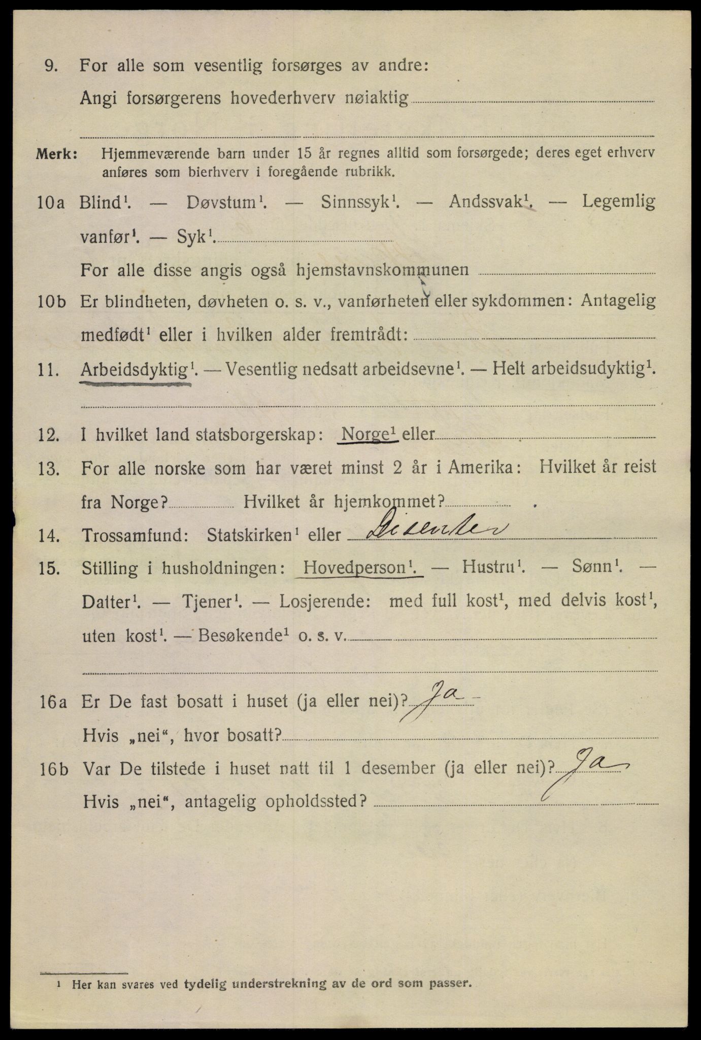 SAKO, 1920 census for Skien, 1920, p. 16841