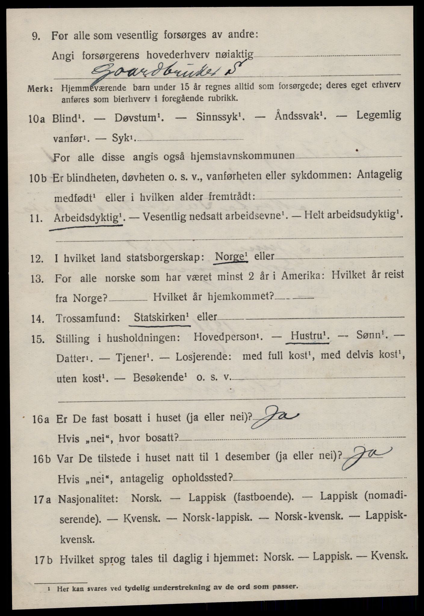 SAT, 1920 census for Sør-Frøya, 1920, p. 796