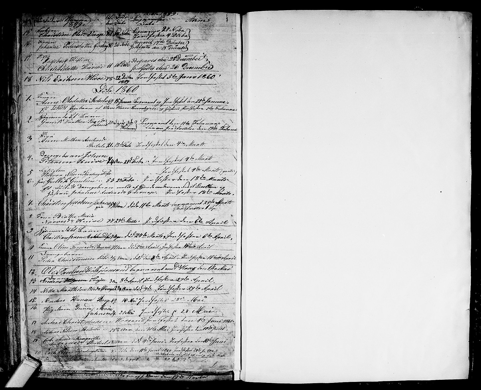 Eiker kirkebøker, SAKO/A-4/G/Gb/L0001: Parish register (copy) no. II 1, 1844-1864, p. 175-176