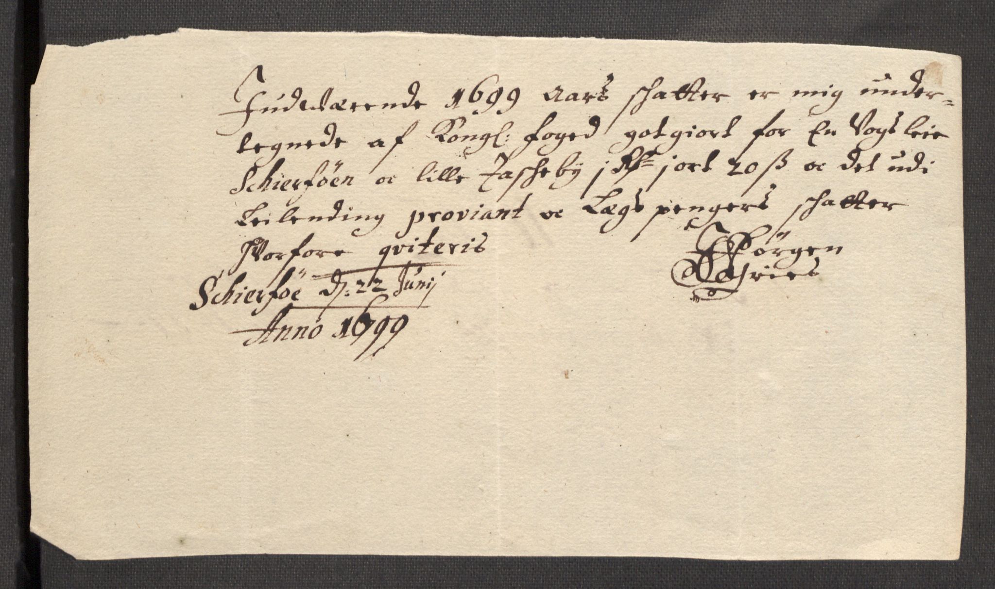 Rentekammeret inntil 1814, Reviderte regnskaper, Fogderegnskap, AV/RA-EA-4092/R68/L4754: Fogderegnskap Senja og Troms, 1697-1699, p. 365