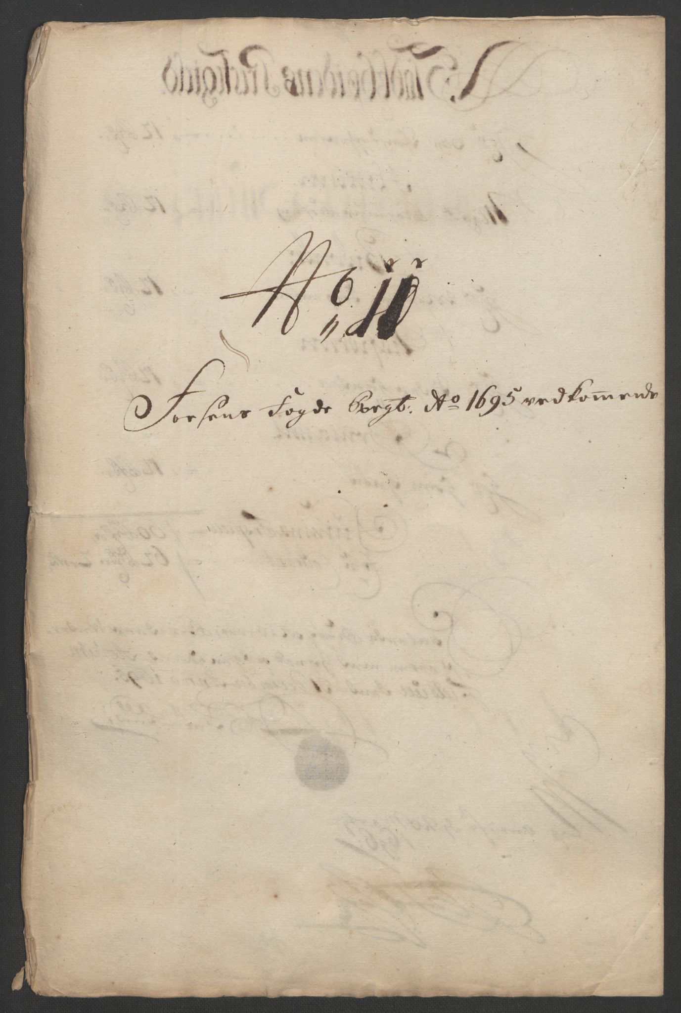 Rentekammeret inntil 1814, Reviderte regnskaper, Fogderegnskap, RA/EA-4092/R57/L3851: Fogderegnskap Fosen, 1695-1696, p. 173