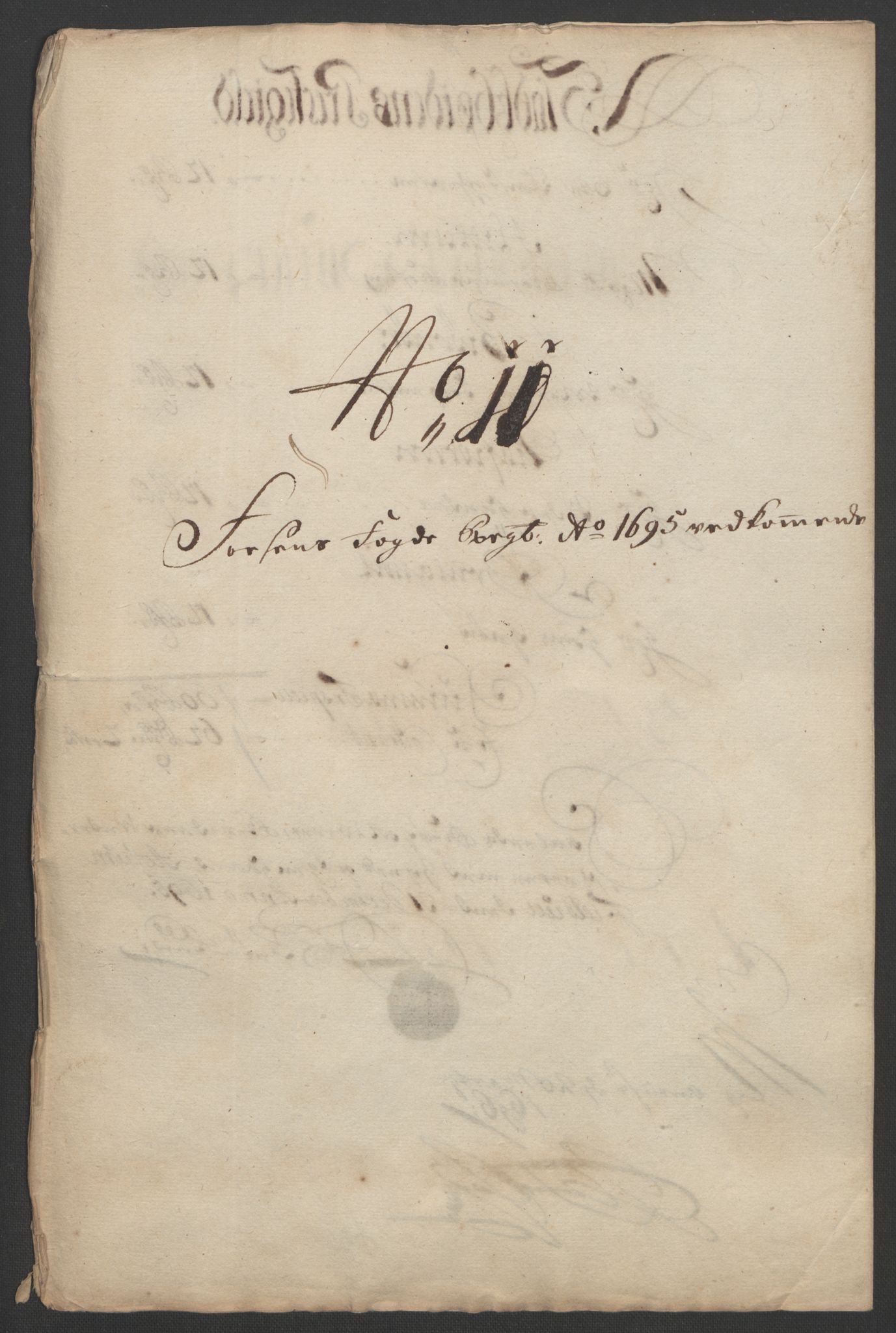 Rentekammeret inntil 1814, Reviderte regnskaper, Fogderegnskap, AV/RA-EA-4092/R57/L3851: Fogderegnskap Fosen, 1695-1696, p. 173