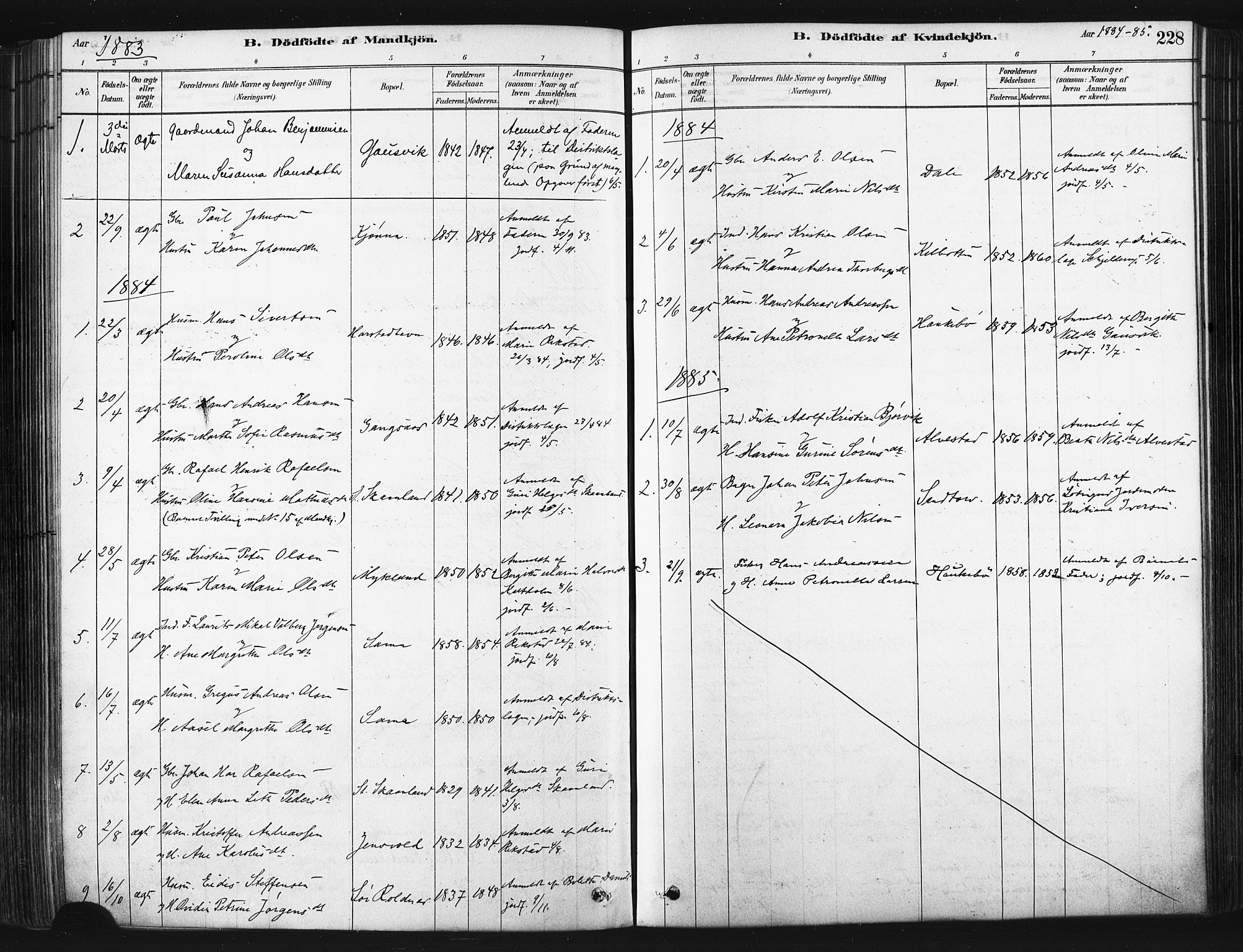 Trondenes sokneprestkontor, SATØ/S-1319/H/Ha/L0014kirke: Parish register (official) no. 14, 1878-1889, p. 228