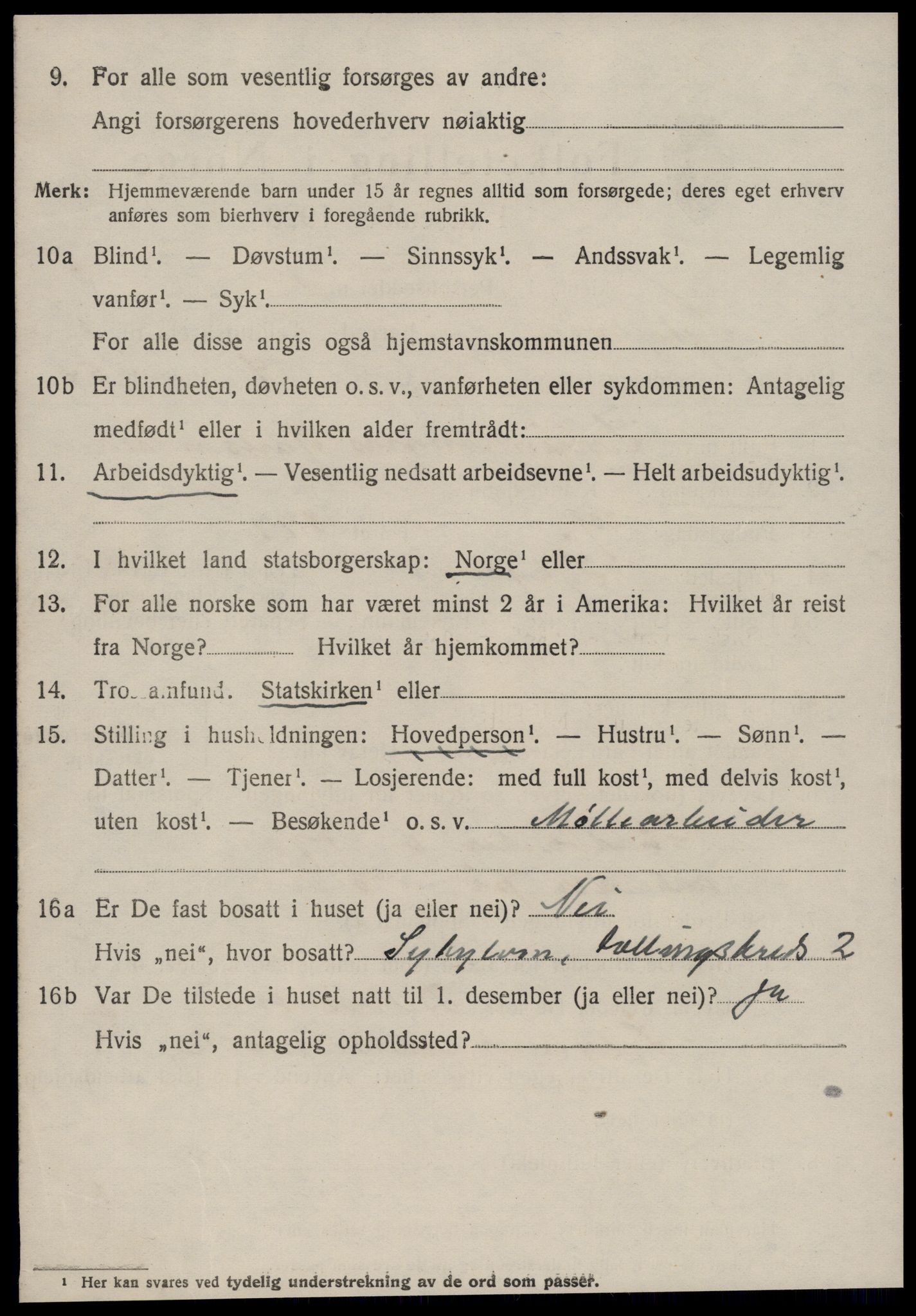 SAT, 1920 census for Sykkylven, 1920, p. 1976