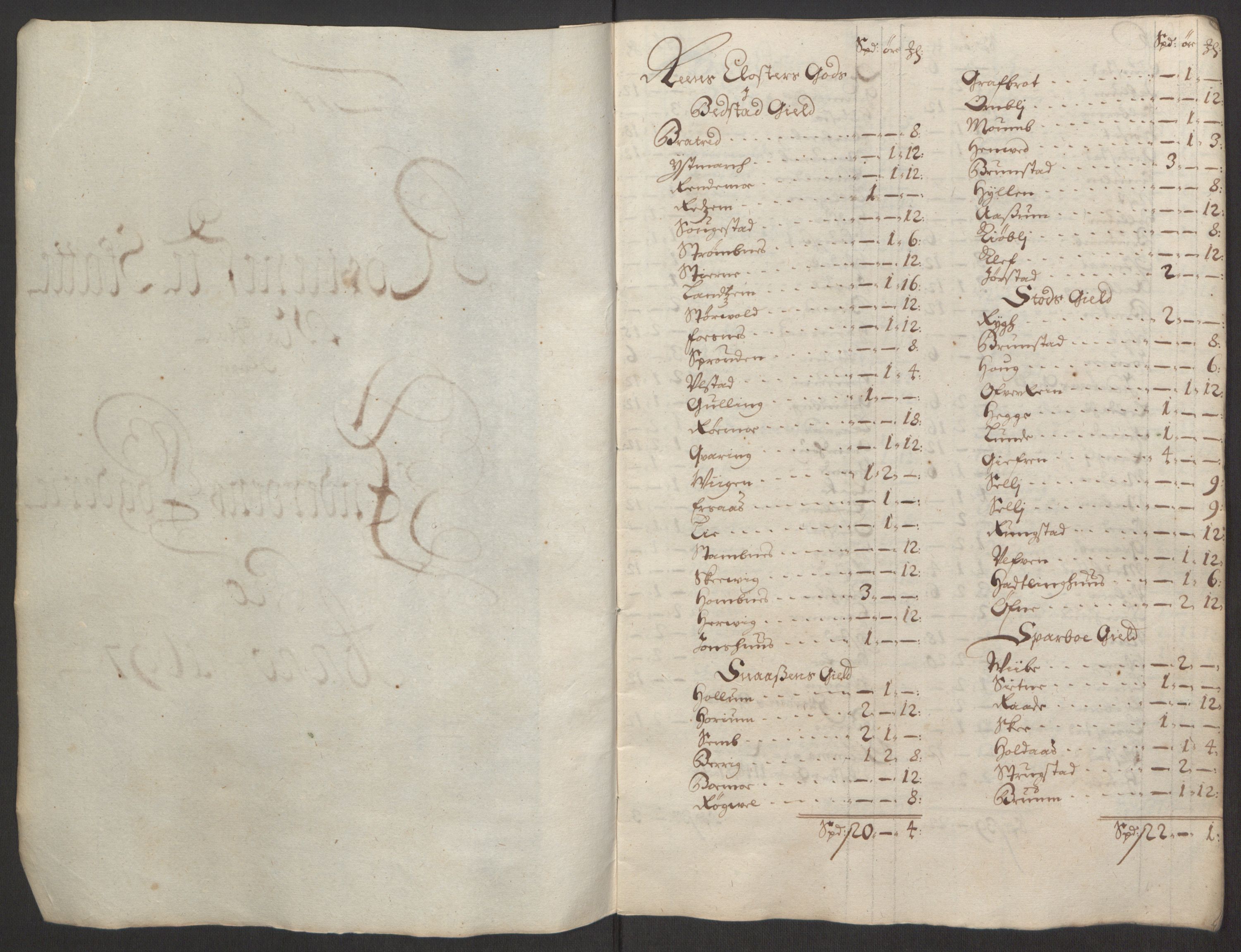 Rentekammeret inntil 1814, Reviderte regnskaper, Fogderegnskap, RA/EA-4092/R63/L4309: Fogderegnskap Inderøy, 1695-1697, p. 453