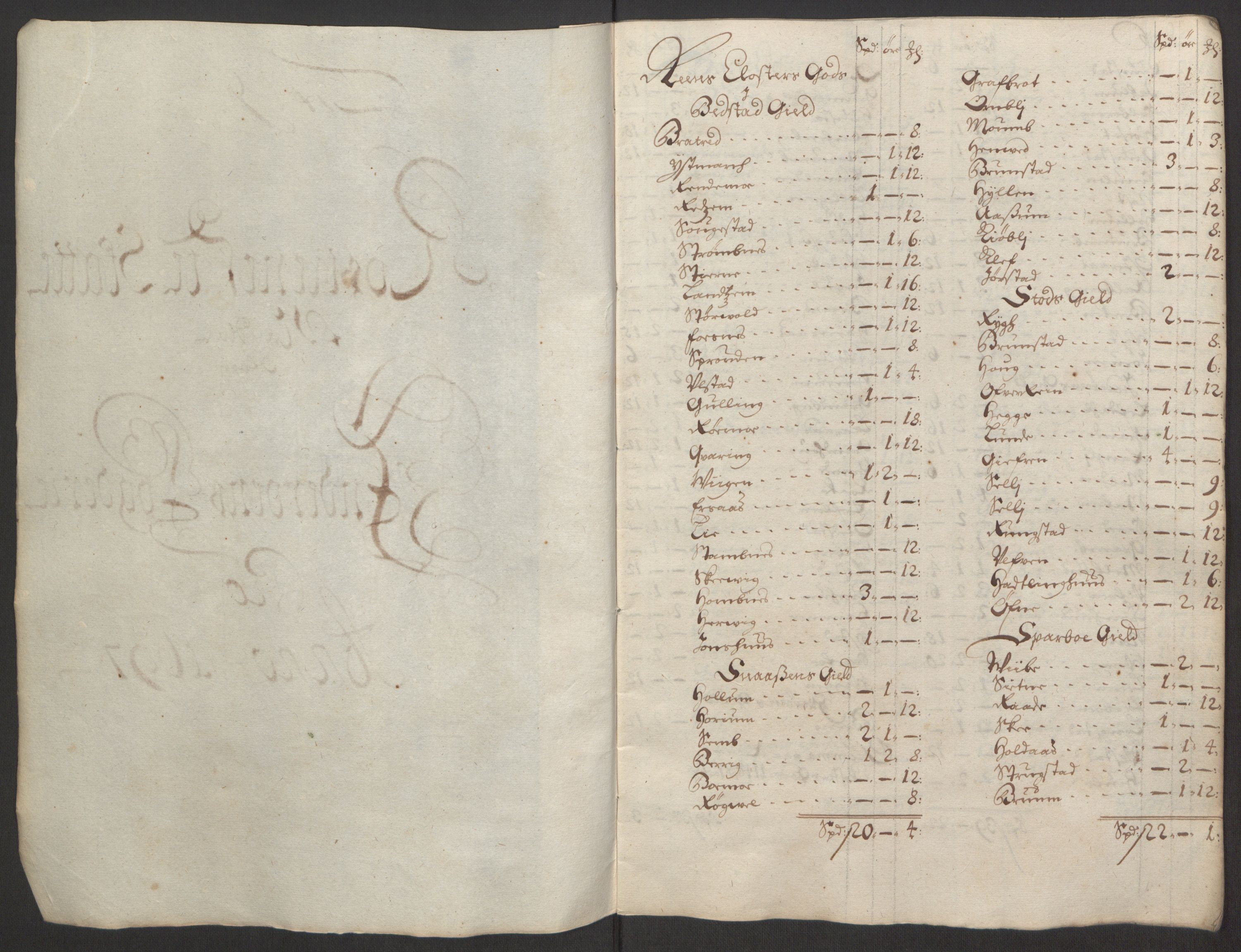 Rentekammeret inntil 1814, Reviderte regnskaper, Fogderegnskap, AV/RA-EA-4092/R63/L4309: Fogderegnskap Inderøy, 1695-1697, p. 453