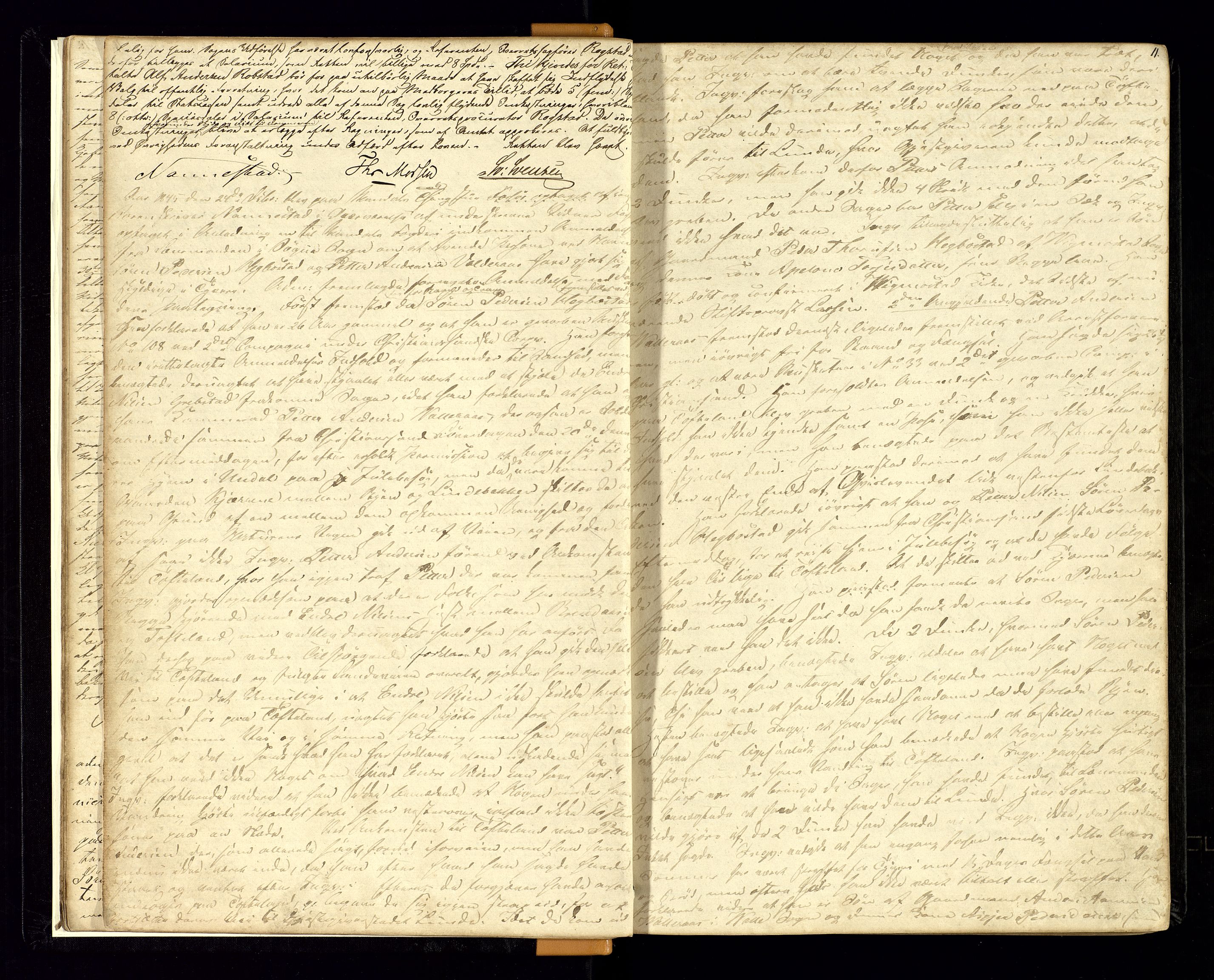 Mandal sorenskriveri, AV/SAK-1221-0005/001/F/Fb/L0017: Ekstrarettsprotokoll nr 15, 1845-1854, p. 11