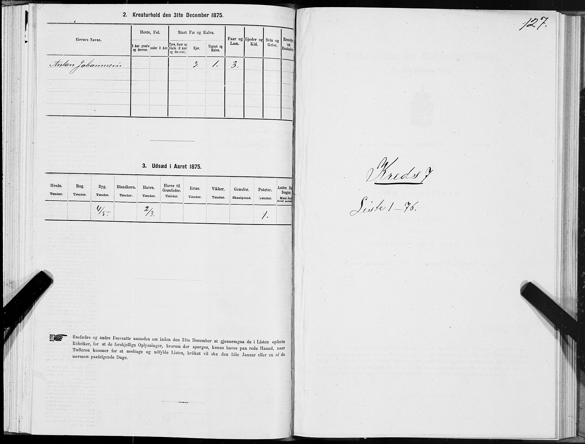 SAT, 1875 census for 1832P Hemnes, 1875, p. 4127