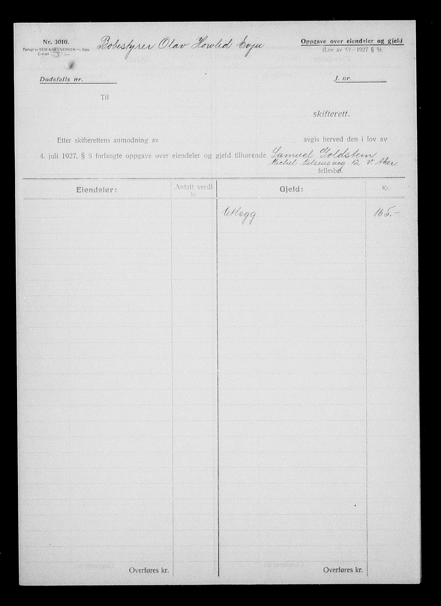 Justisdepartementet, Tilbakeføringskontoret for inndratte formuer, RA/S-1564/H/Hc/Hcc/L0939: --, 1945-1947, p. 705