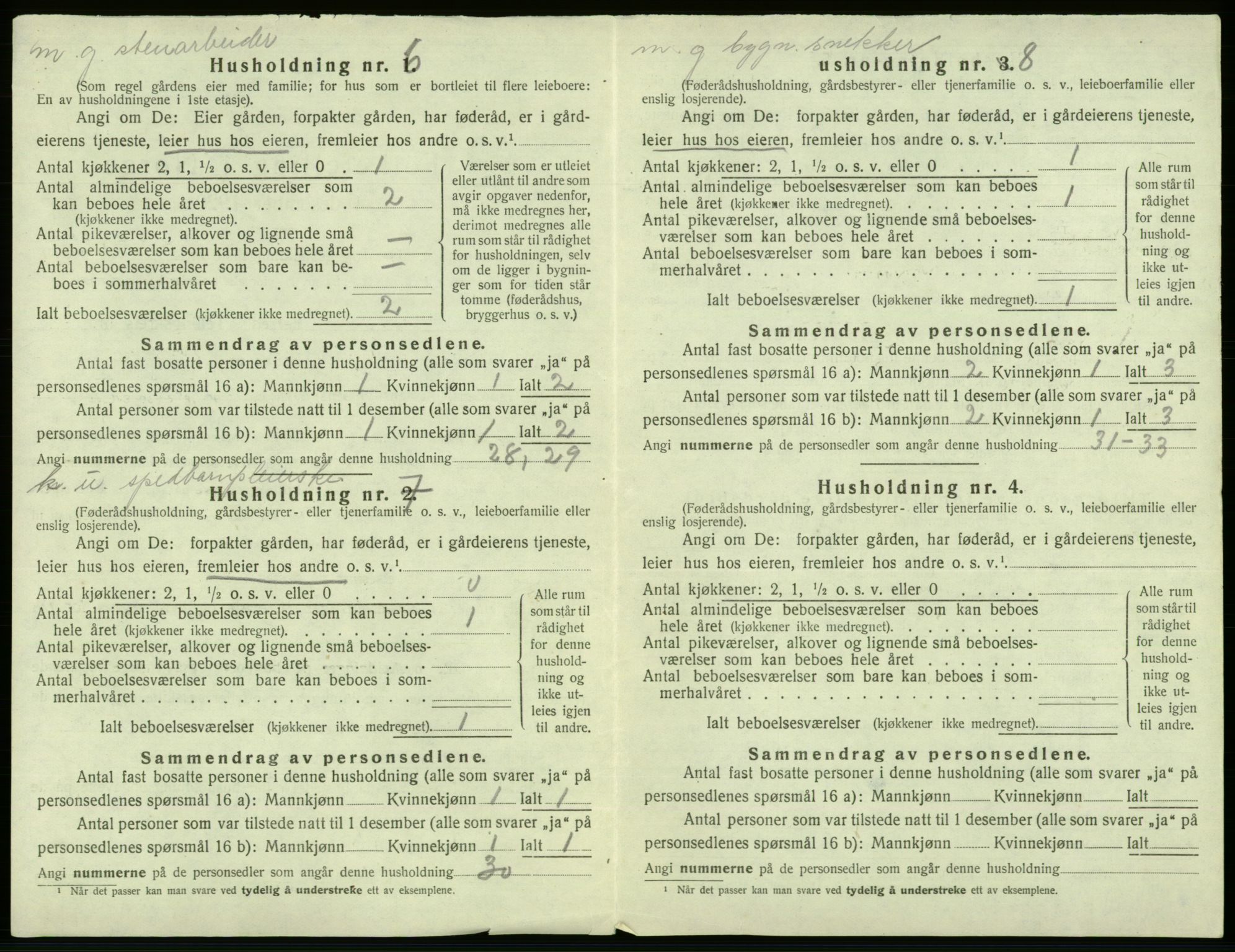 SAB, 1920 census for Fana, 1920, p. 2003