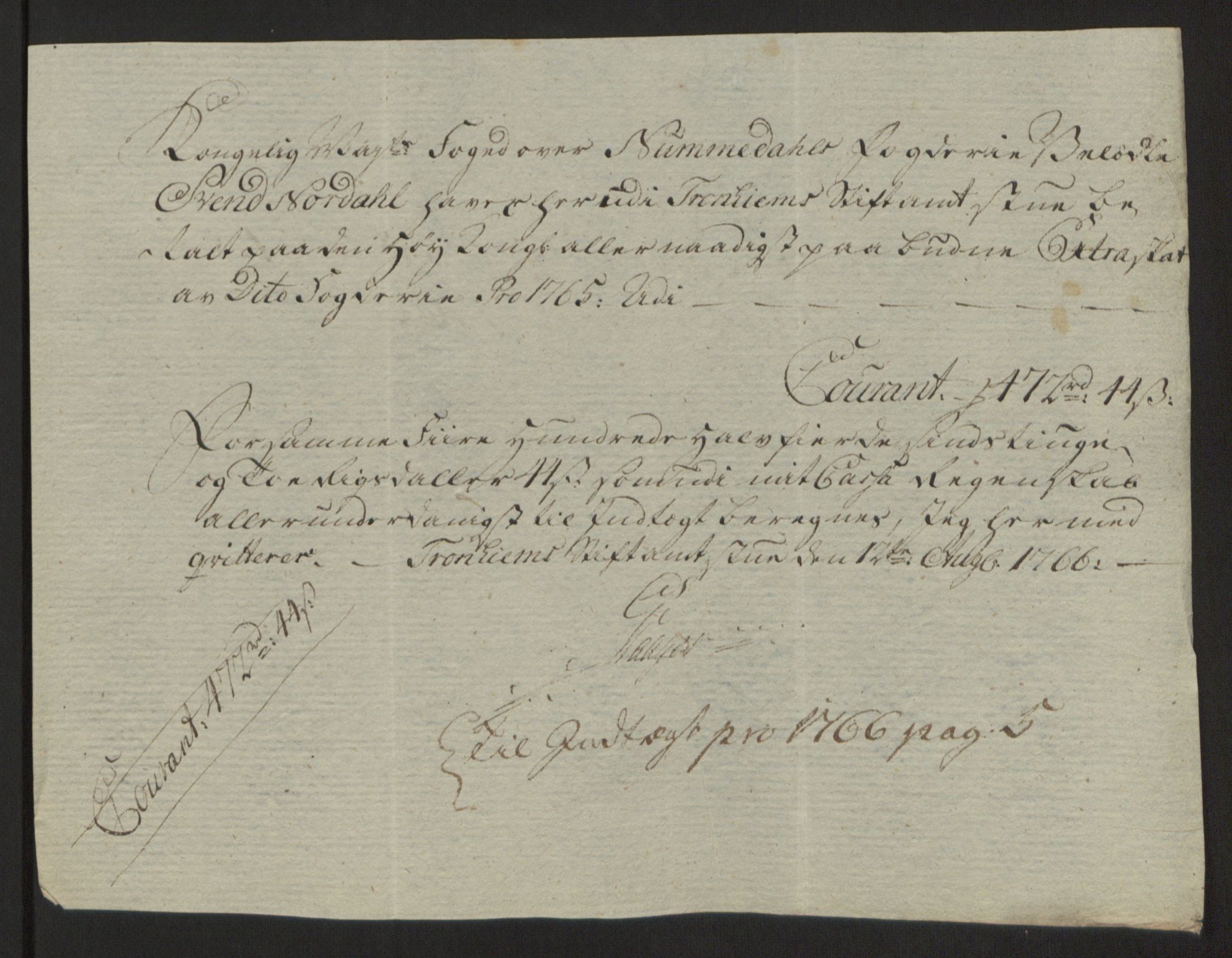 Rentekammeret inntil 1814, Reviderte regnskaper, Fogderegnskap, RA/EA-4092/R64/L4502: Ekstraskatten Namdal, 1762-1772, p. 223
