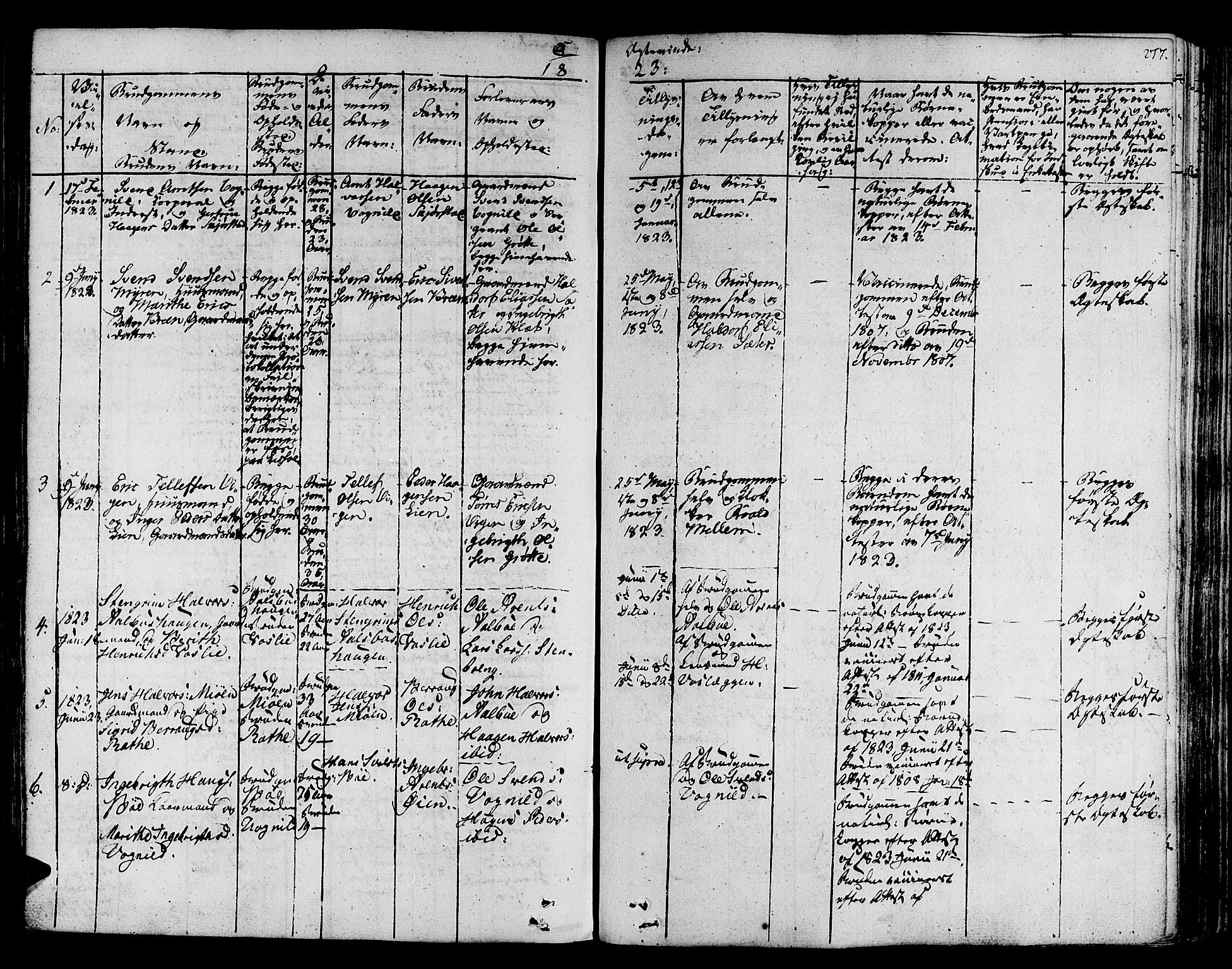 Ministerialprotokoller, klokkerbøker og fødselsregistre - Sør-Trøndelag, SAT/A-1456/678/L0897: Parish register (official) no. 678A06-07, 1821-1847, p. 277