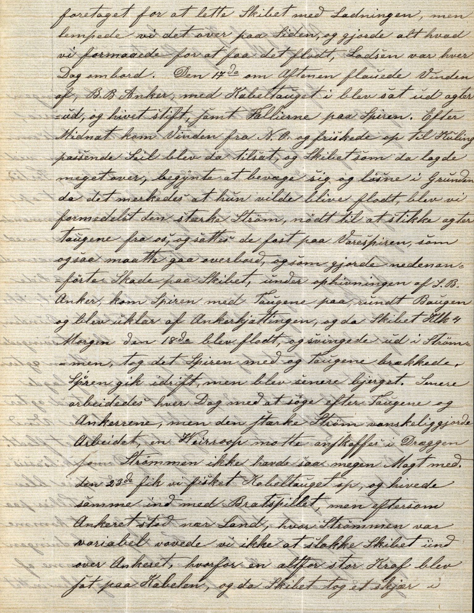 Pa 63 - Østlandske skibsassuranceforening, VEMU/A-1079/G/Ga/L0024/0003: Havaridokumenter / Marrycat, Oscar, Marie, Hurtig, Svalen, Anna, 1889, p. 20