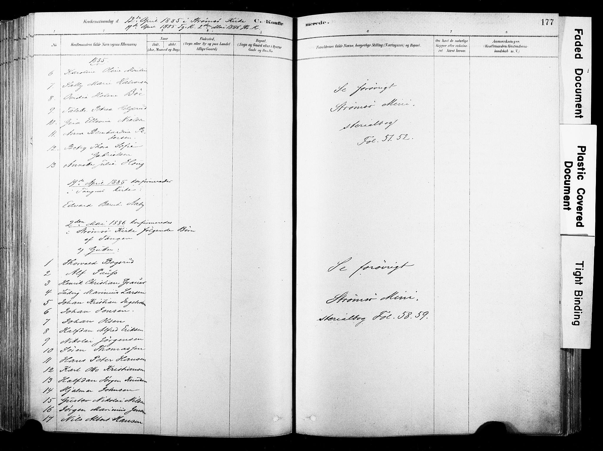 Strømsø kirkebøker, SAKO/A-246/F/Fb/L0006: Parish register (official) no. II 6, 1879-1910, p. 177