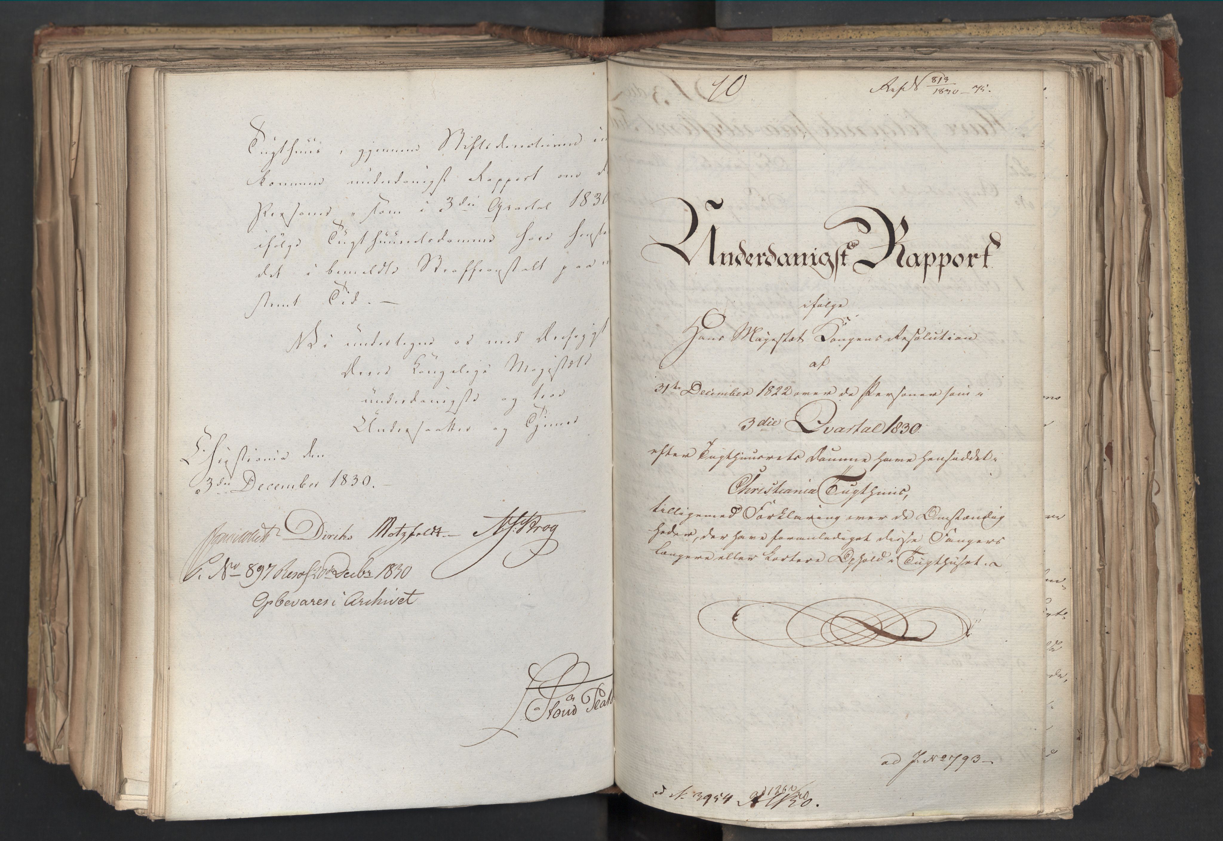 Statsrådsavdelingen i Stockholm, AV/RA-S-1003/D/Da/L0068: Regjeringsinnstillinger nr. 660-876, 1830, p. 462