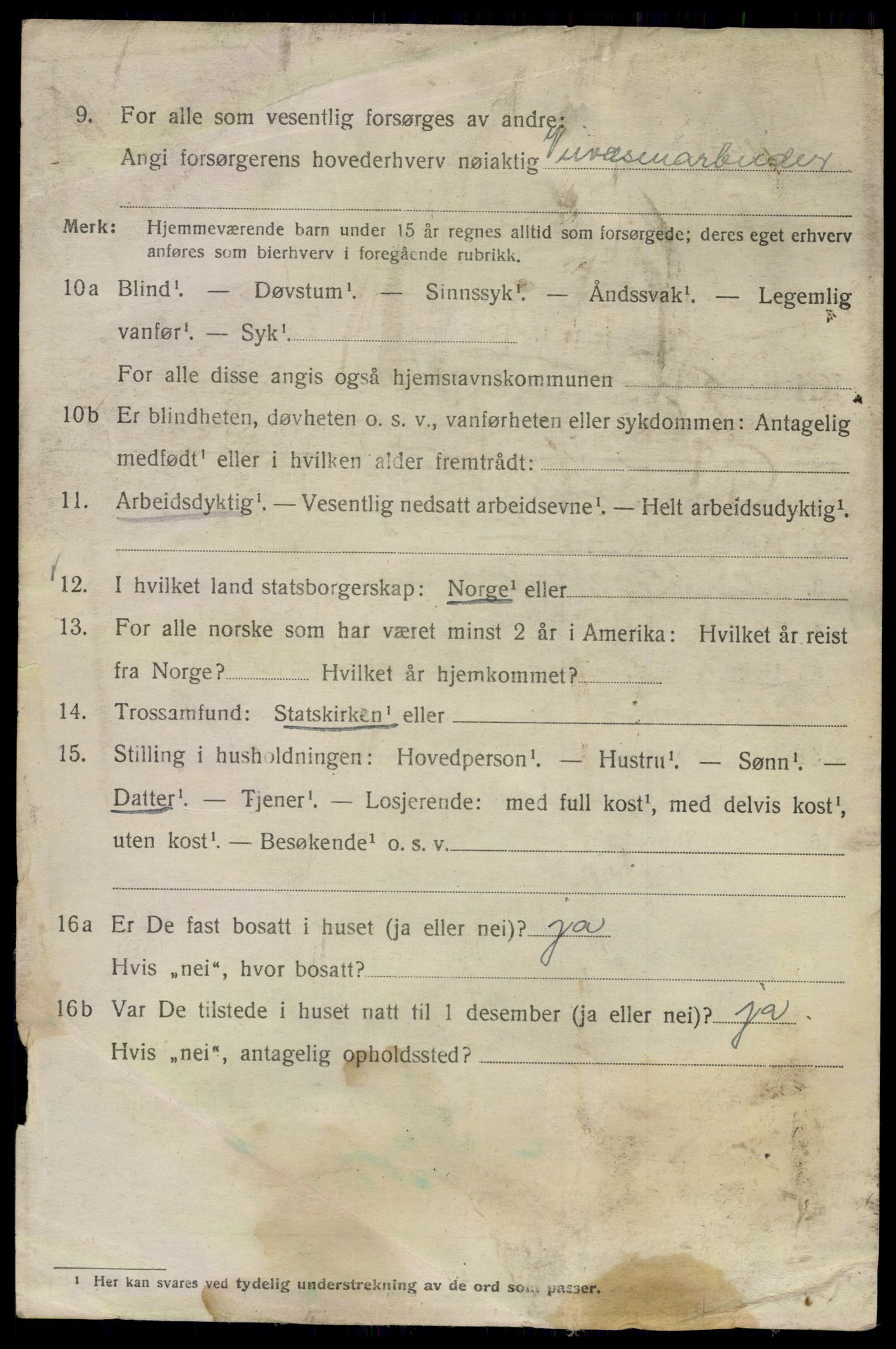 SAO, 1920 census for Kristiania, 1920, p. 588130