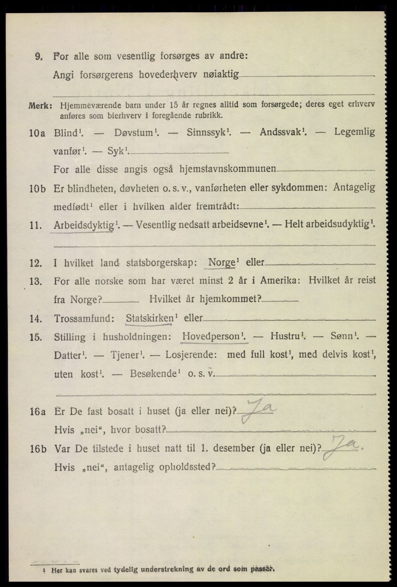 SAH, 1920 census for Nord-Fron, 1920, p. 3283