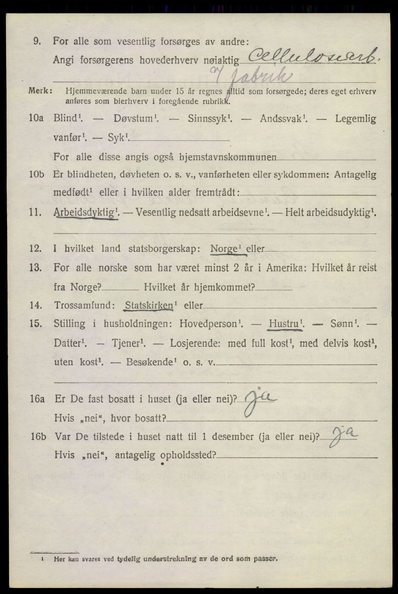 SAKO, 1920 census for Strømm, 1920, p. 3516