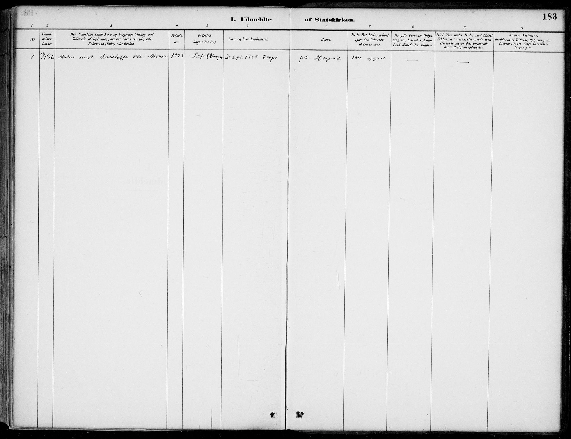 Selje sokneprestembete, AV/SAB-A-99938/H/Ha/Haa/Haac/L0002: Parish register (official) no. C  2, 1889-1904, p. 183