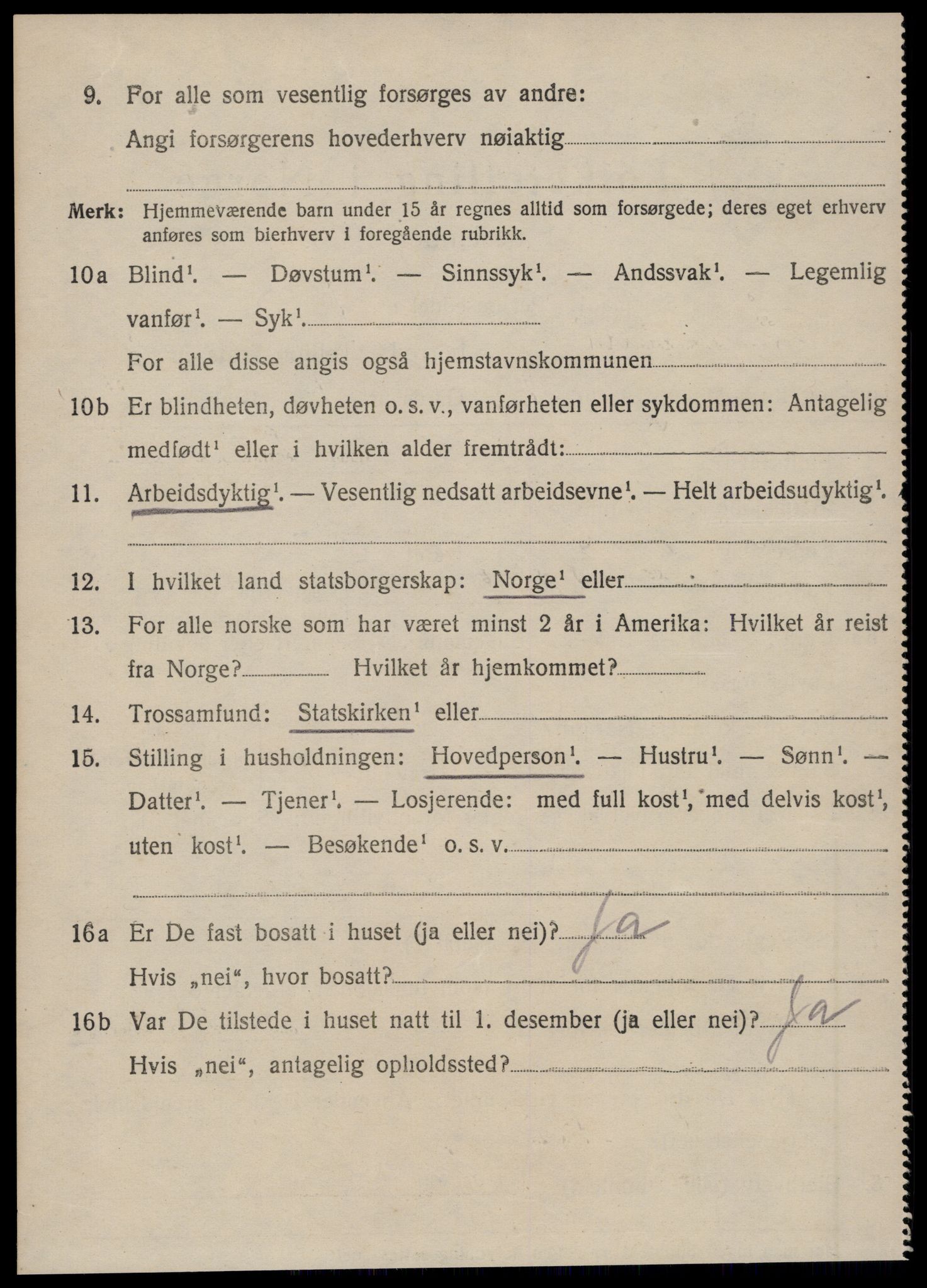 SAT, 1920 census for Norddal, 1920, p. 914