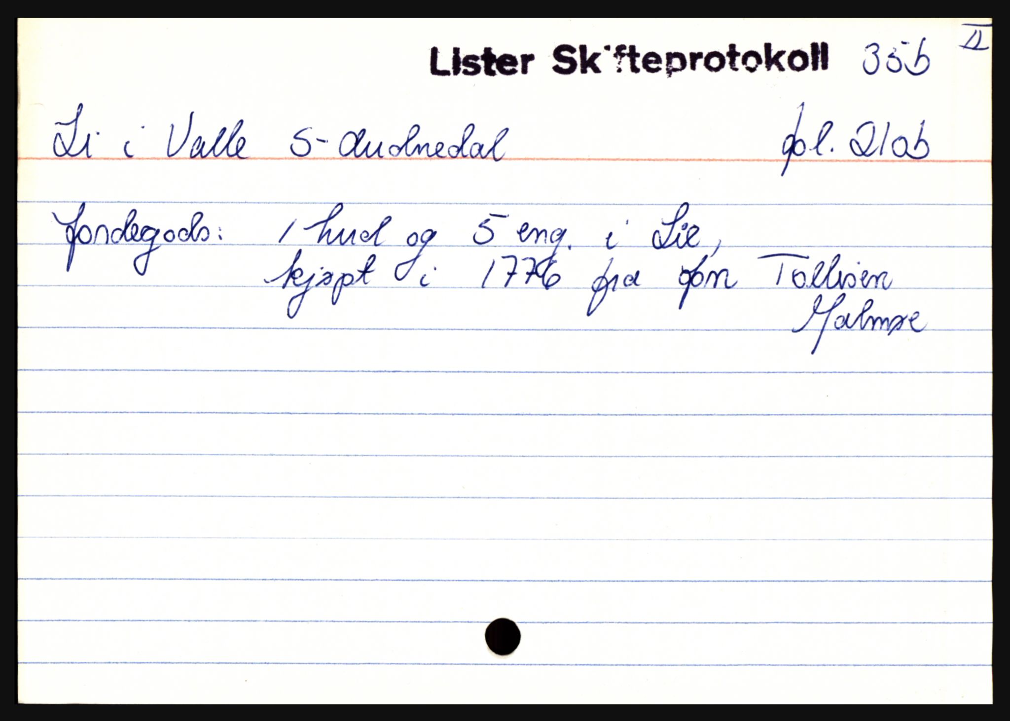 Lister sorenskriveri, AV/SAK-1221-0003/H, p. 23105