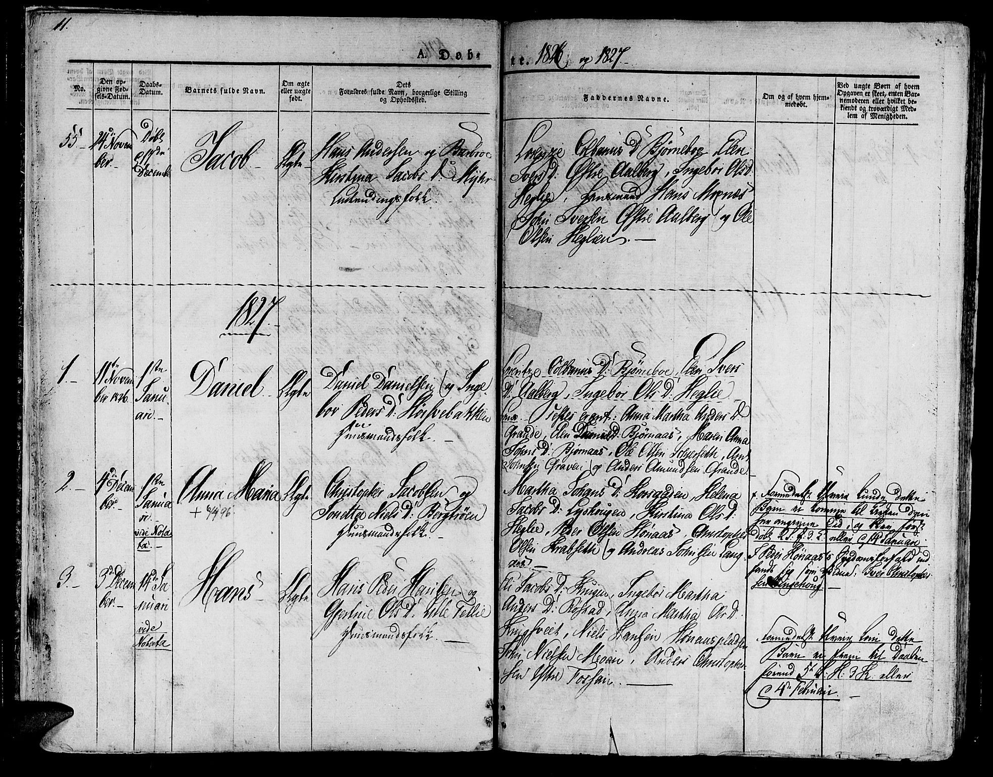 Ministerialprotokoller, klokkerbøker og fødselsregistre - Nord-Trøndelag, SAT/A-1458/701/L0006: Parish register (official) no. 701A06, 1825-1841, p. 11