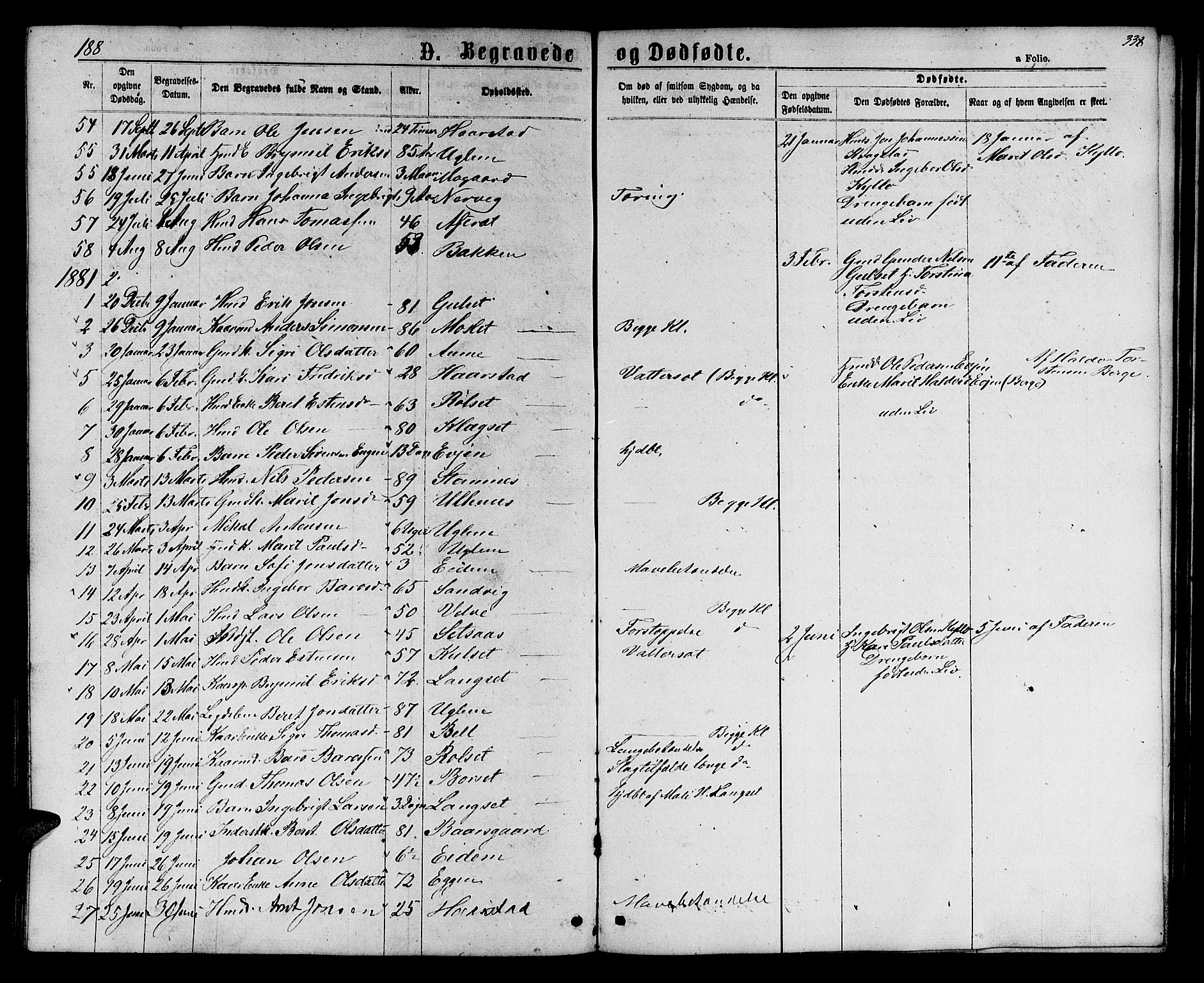 Ministerialprotokoller, klokkerbøker og fødselsregistre - Sør-Trøndelag, SAT/A-1456/695/L1156: Parish register (copy) no. 695C07, 1869-1888, p. 338
