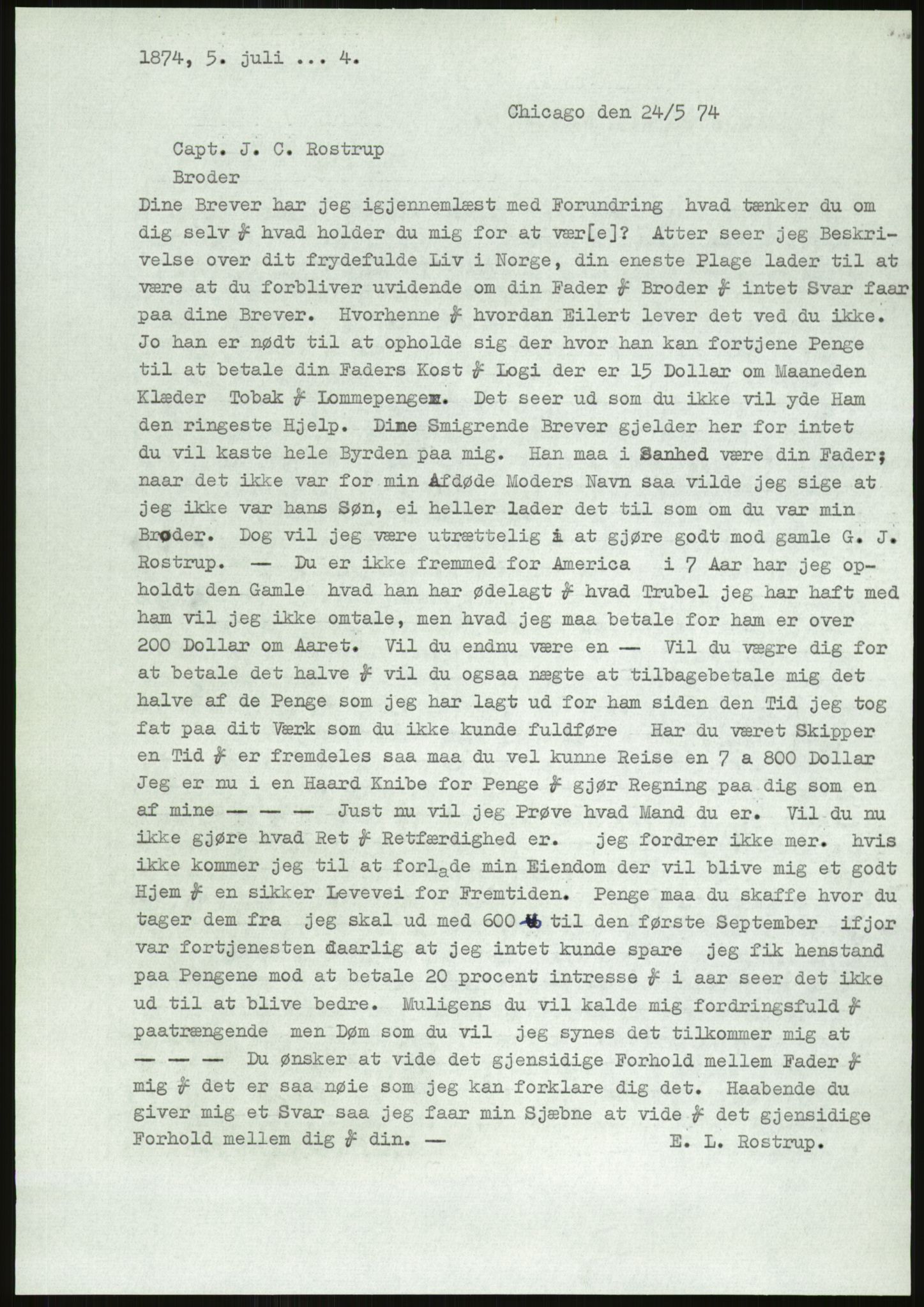 Samlinger til kildeutgivelse, Amerikabrevene, AV/RA-EA-4057/F/L0026: Innlån fra Aust-Agder: Aust-Agder-Arkivet - Erickson, 1838-1914, p. 893