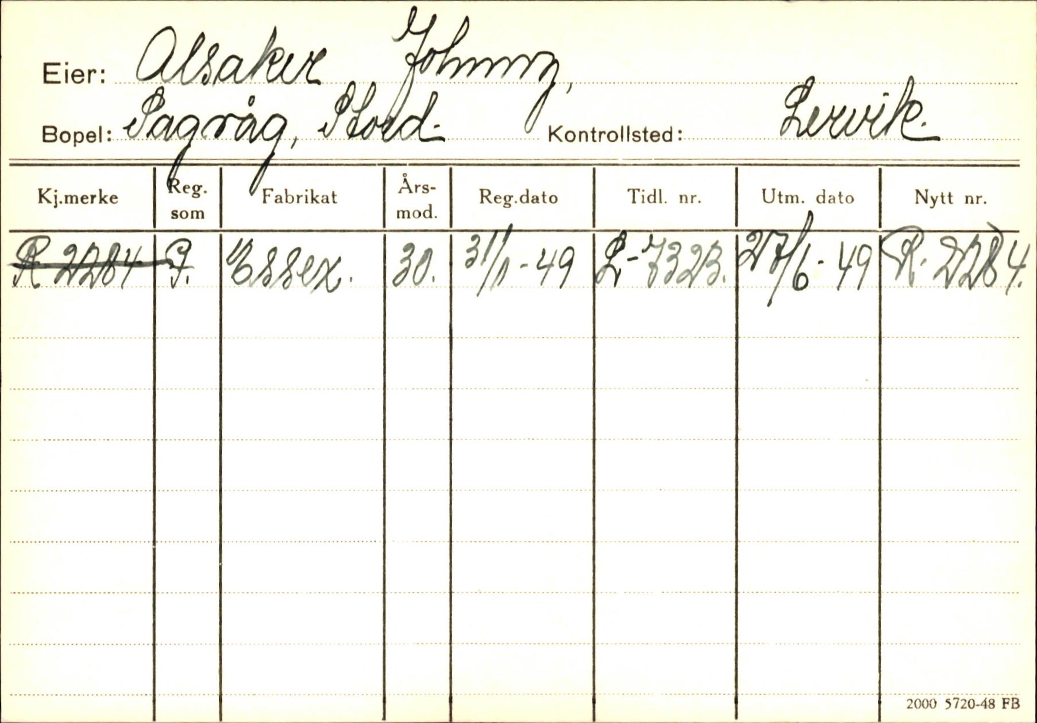 Statens vegvesen, Hordaland vegkontor, AV/SAB-A-5201/2/Ha/L0001: R-eierkort A, 1920-1971, p. 588