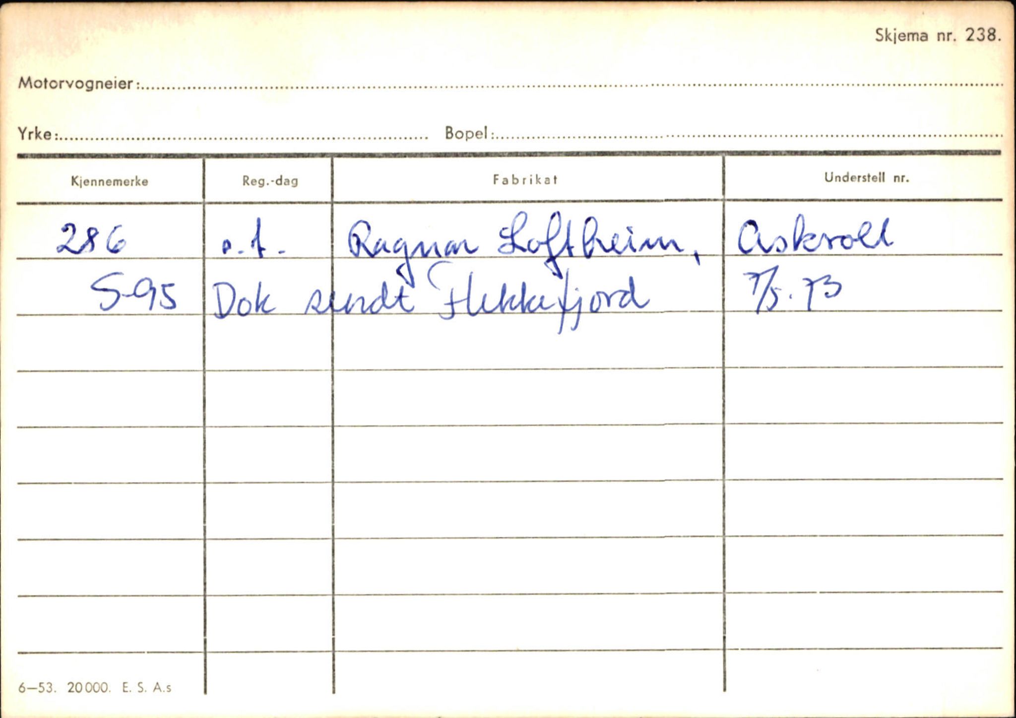 Statens vegvesen, Sogn og Fjordane vegkontor, SAB/A-5301/4/F/L0126: Eigarregister Fjaler M-Å. Leikanger A-Å, 1945-1975, p. 785