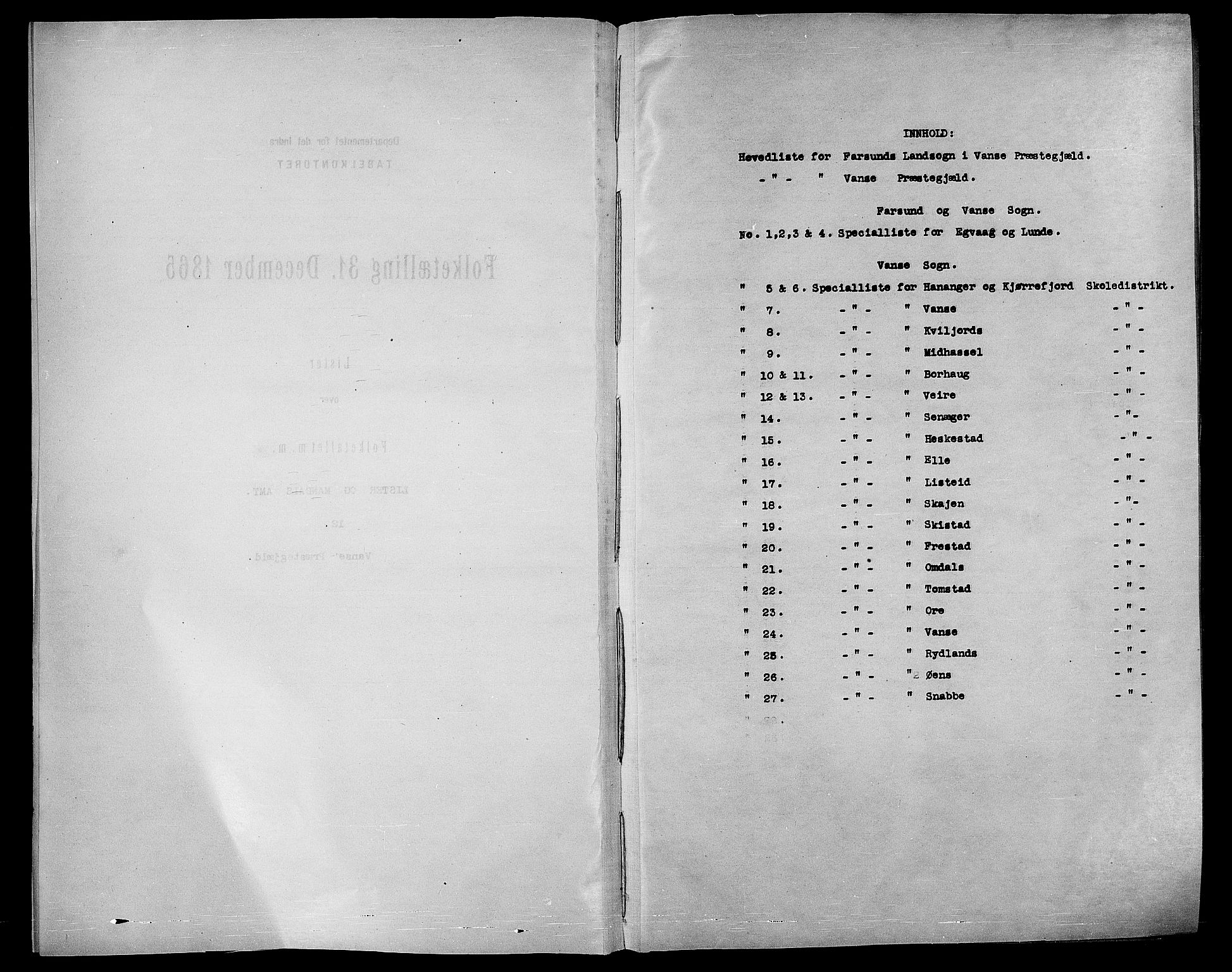 RA, 1865 census for Vanse/Vanse og Farsund, 1865, p. 4