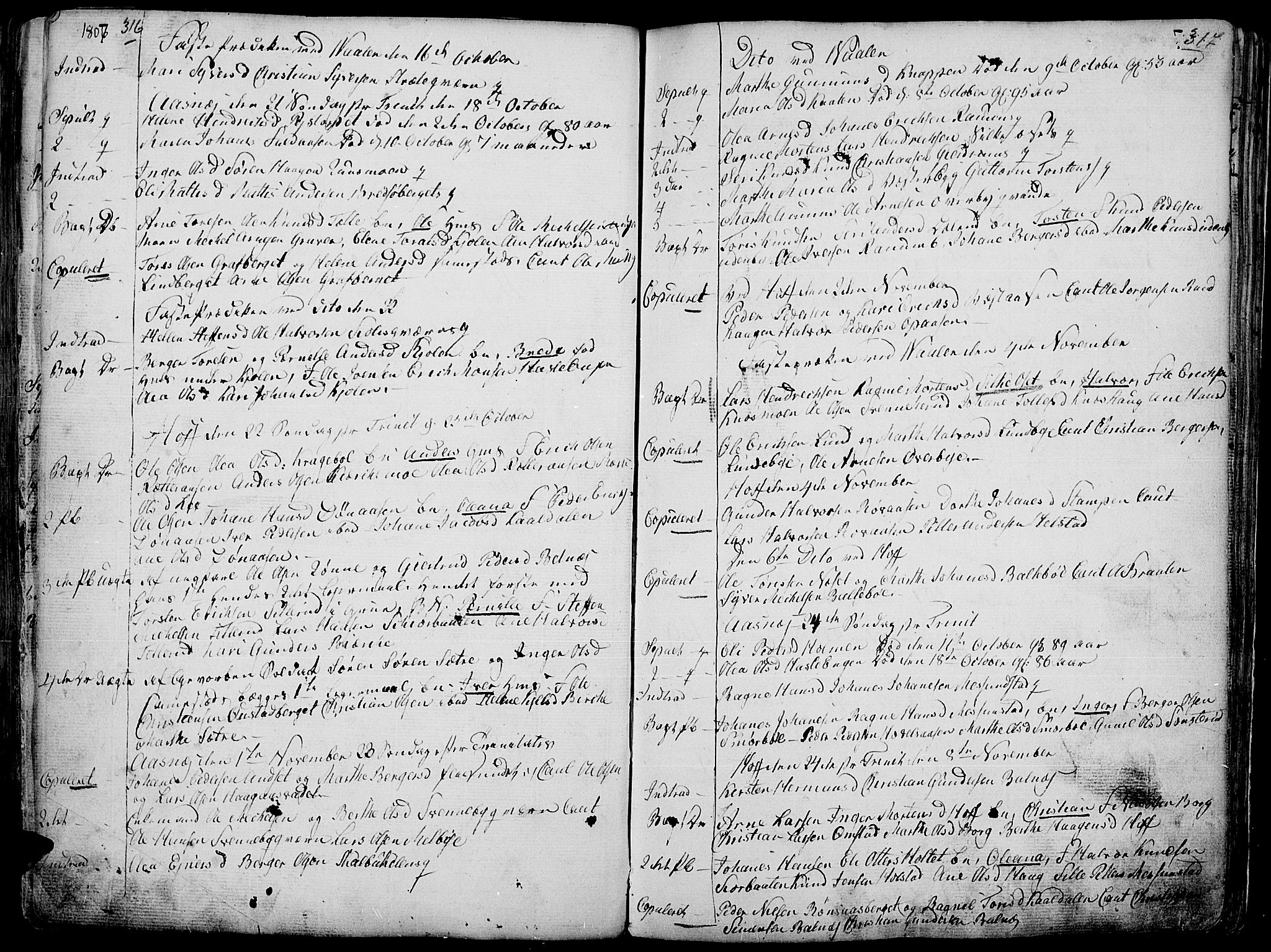 Hof prestekontor, AV/SAH-PREST-038/H/Ha/Haa/L0004: Parish register (official) no. 4, 1790-1815, p. 316-317