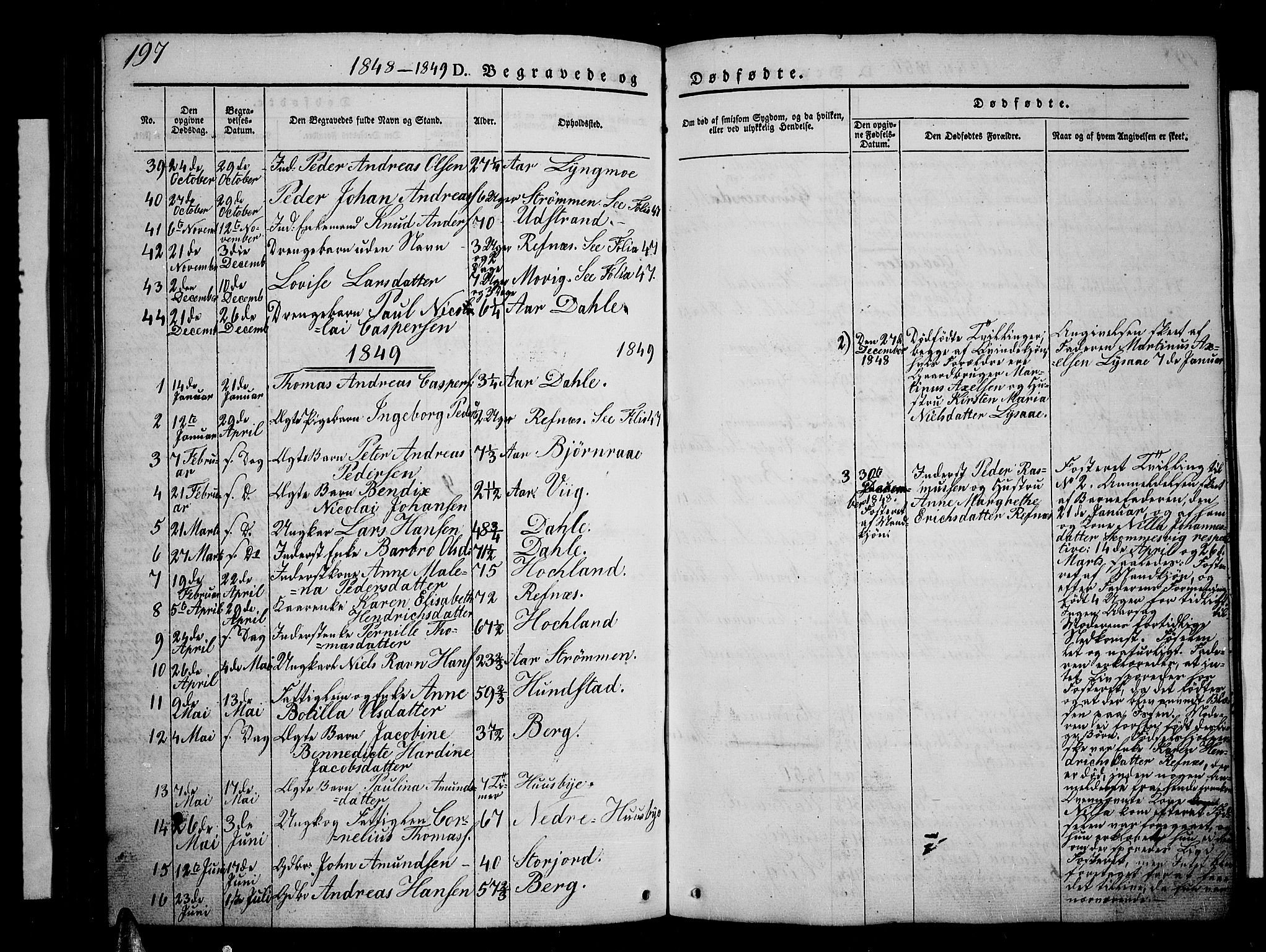 Kvæfjord sokneprestkontor, SATØ/S-1323/G/Ga/Gab/L0002klokker: Parish register (copy) no. 2, 1841-1855, p. 197