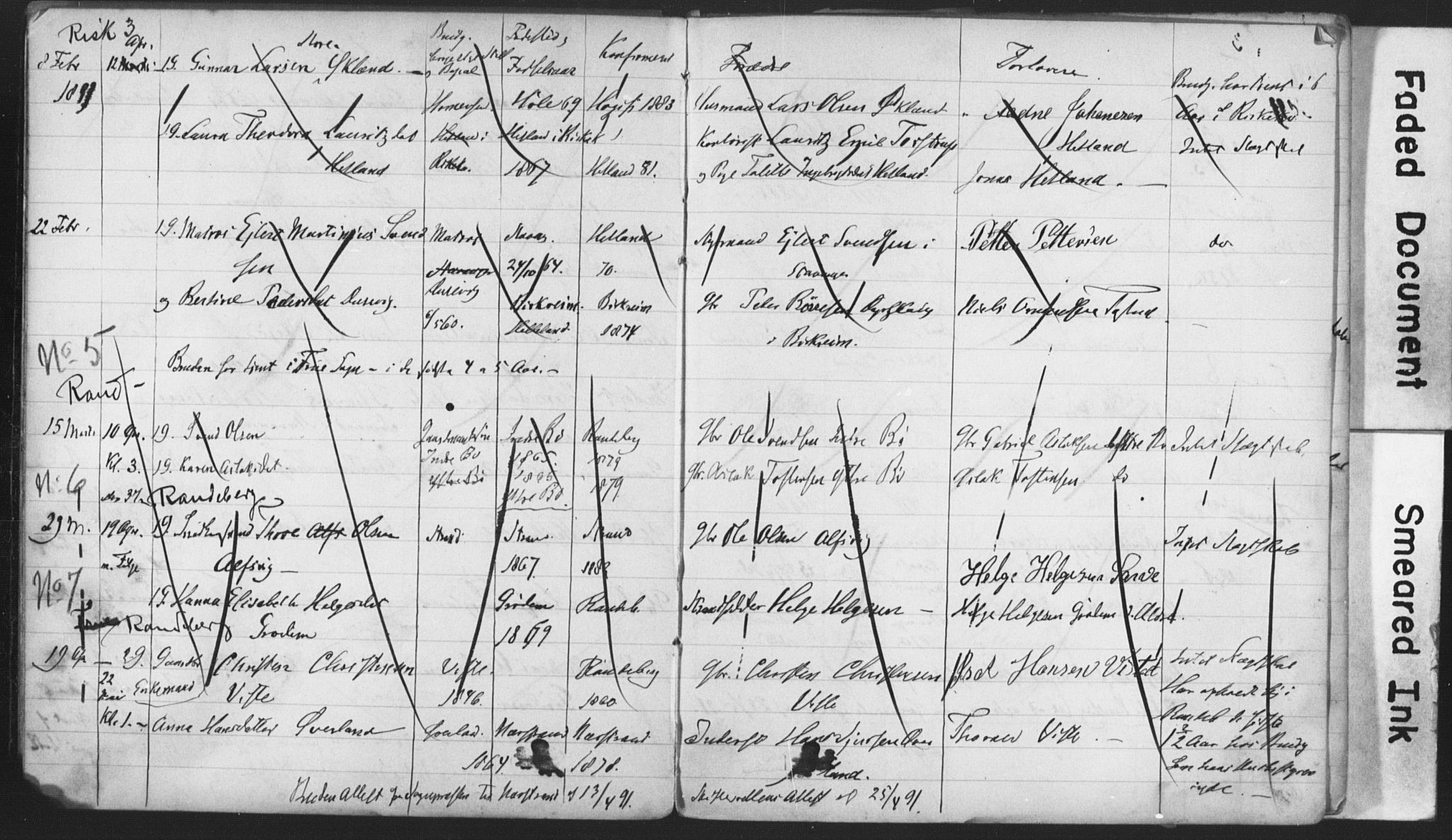Hetland sokneprestkontor, AV/SAST-A-101826/70/705BA/L0002: Banns register no. 2, 1890-1898